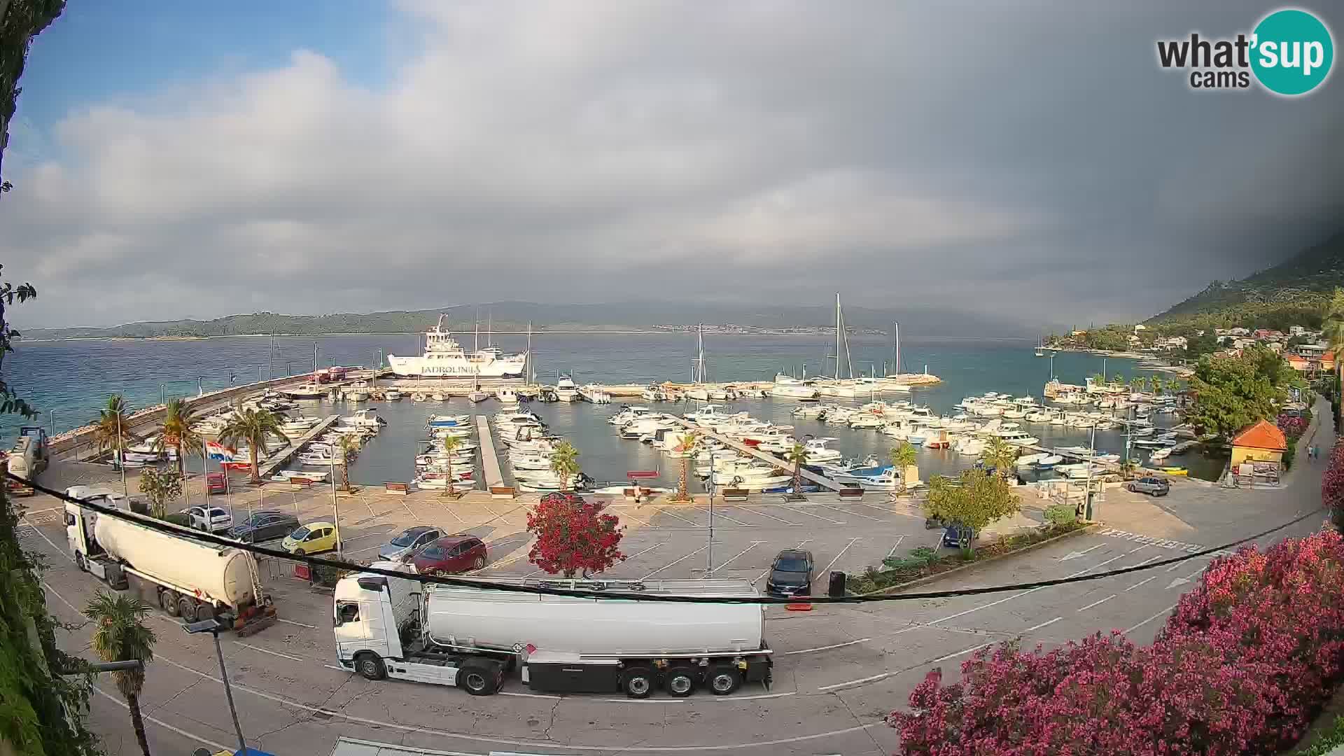 Webcam Orebić Riva – Ferry vers Korčula en direct