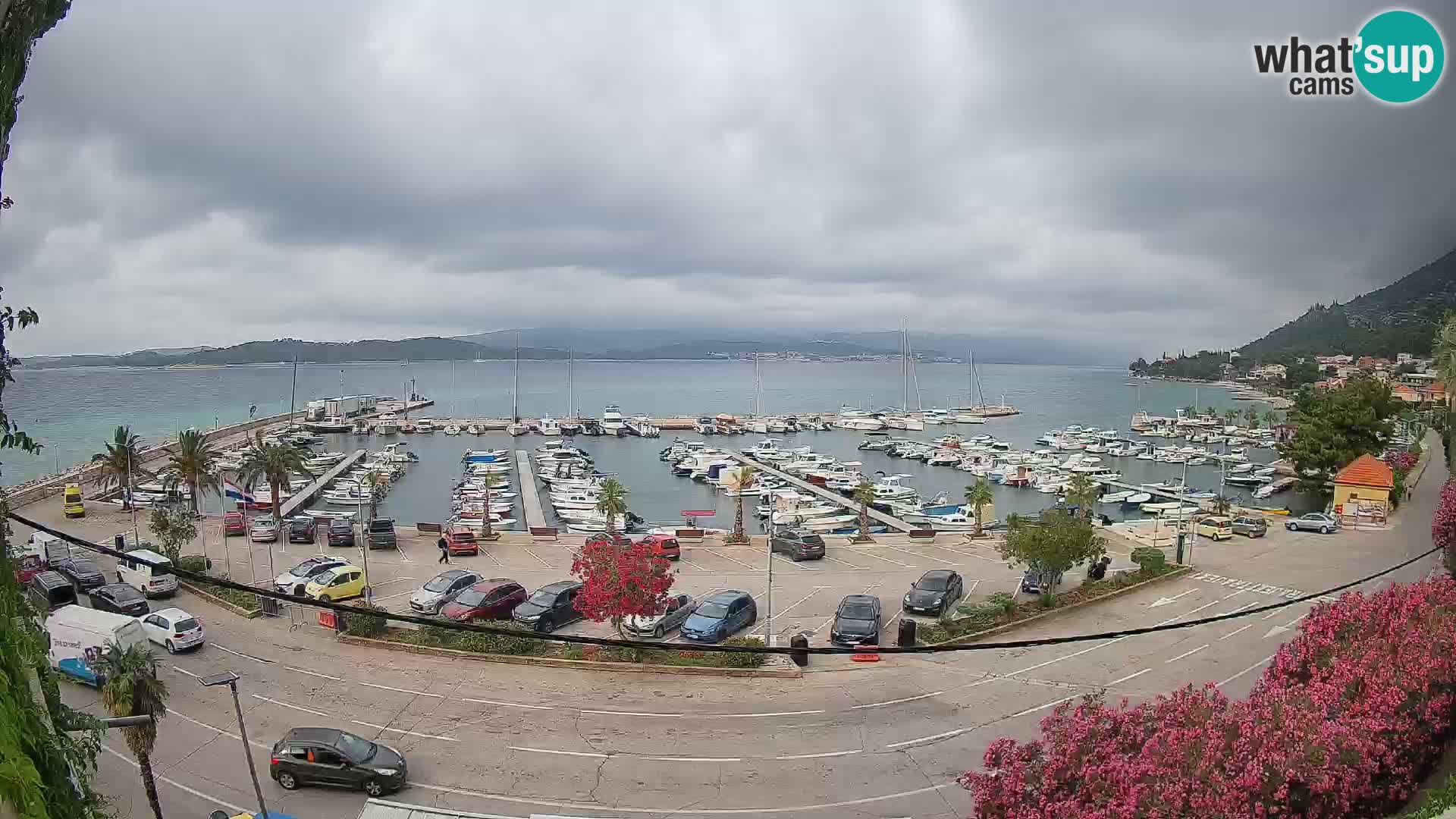 Webcam Orebić Uferpromenade – Fähre nach Korčula Live