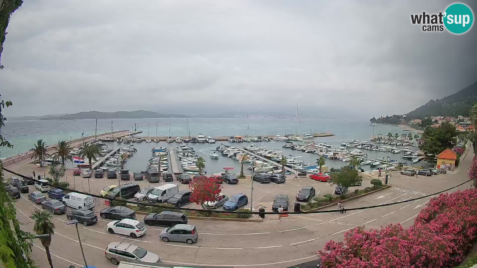 Webcam Orebić Riva – Ferry a Korčula en vivo