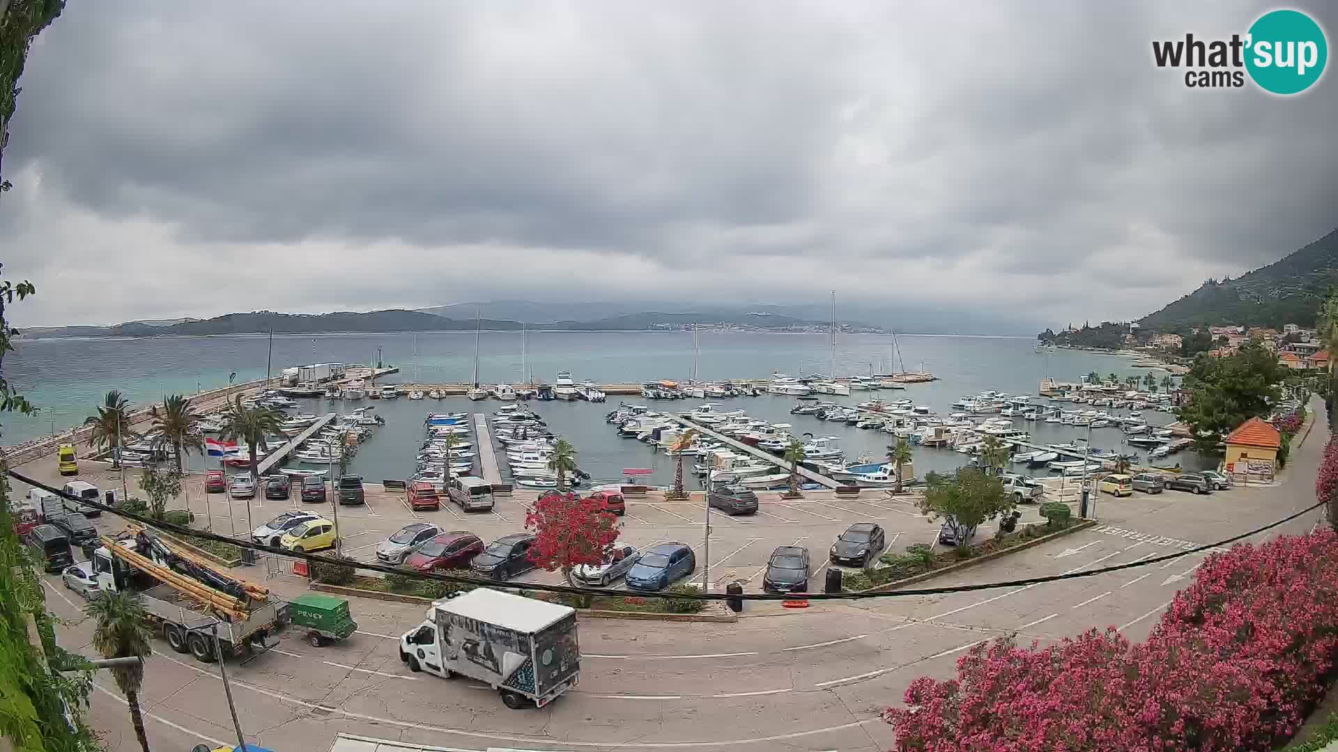 Webcam Orebić Riva – Ferry to Korčula Live