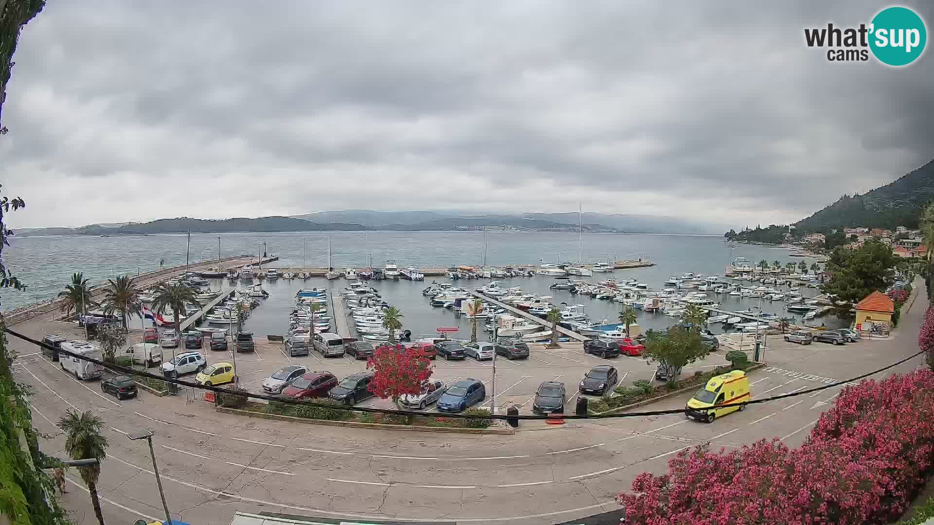Webcam Orebić Riva – Ferry to Korčula Live