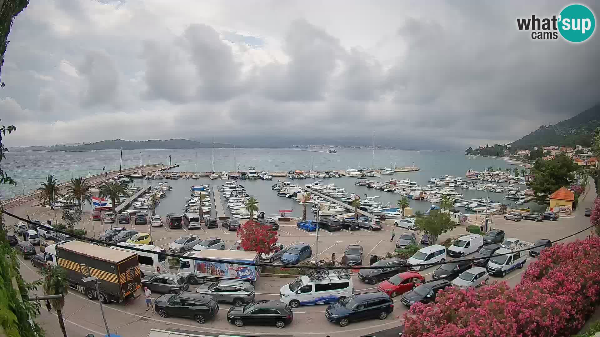 Webcam Orebić Riva – Ferry vers Korčula en direct