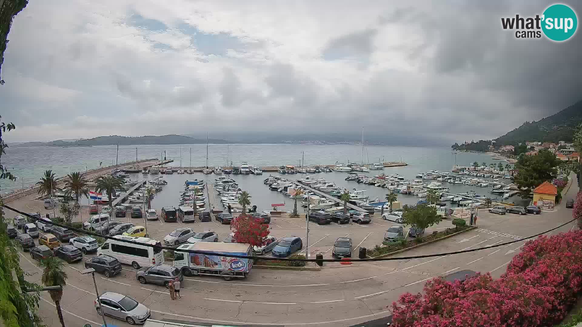 Webcam Orebić Riva – Ferry to Korčula Live
