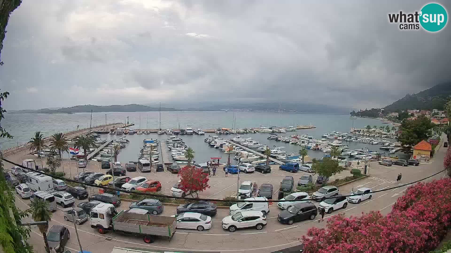 Webcam Orebić Riva – Ferry a Korčula en vivo