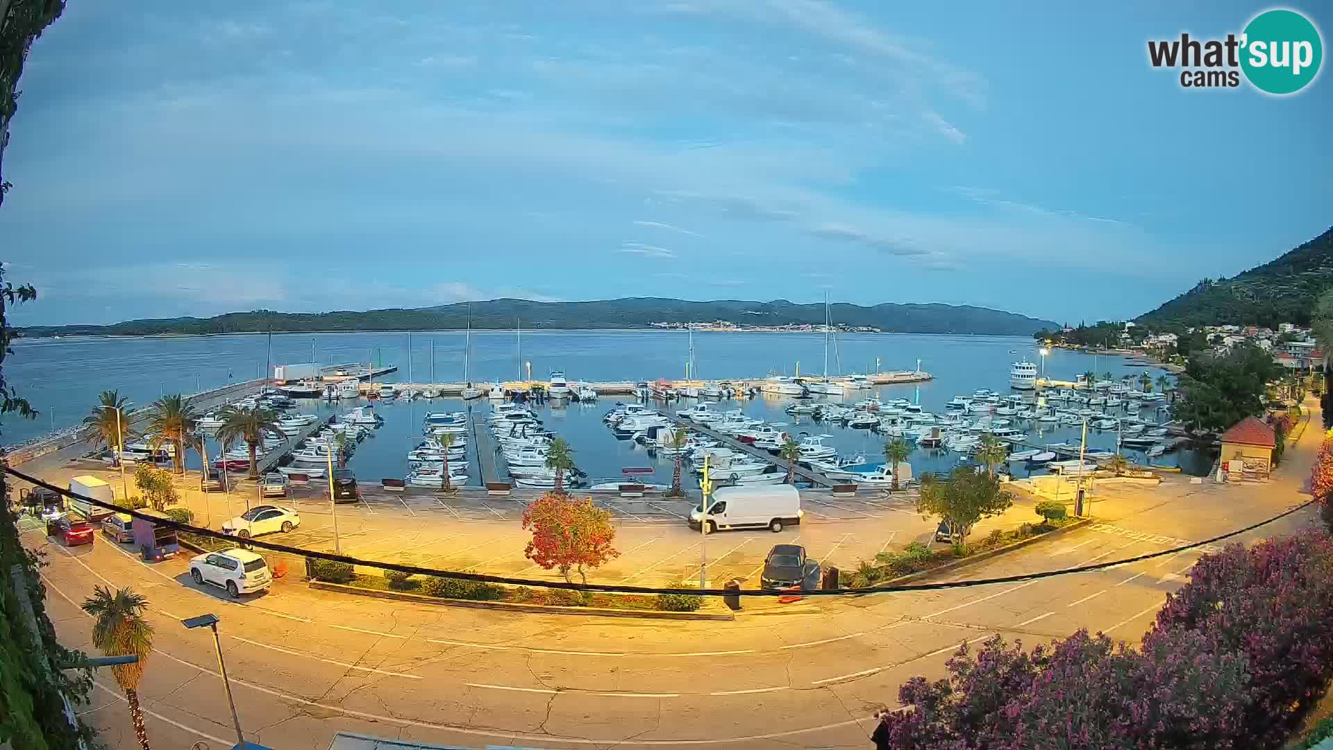 Webcam Orebić Riva – Ferry a Korčula en vivo