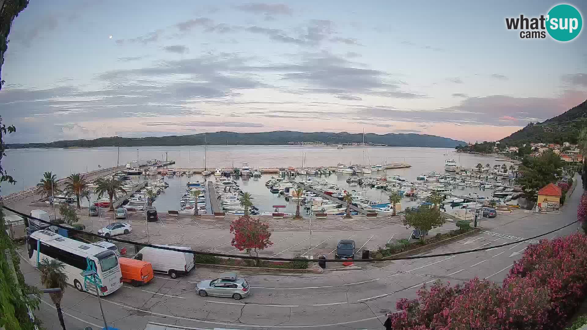 Webcam Orebić Riva – Ferry a Korčula en vivo