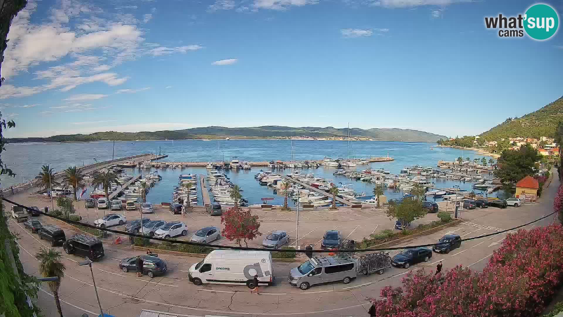 Spletna kamera Orebić Riva – Trajekt za Korčulo v živo
