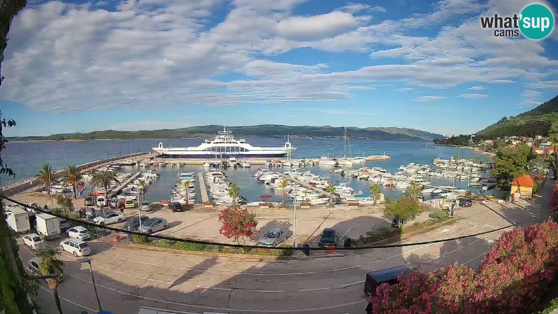 Webcam Orebić Riva – Ferry vers Korčula en direct