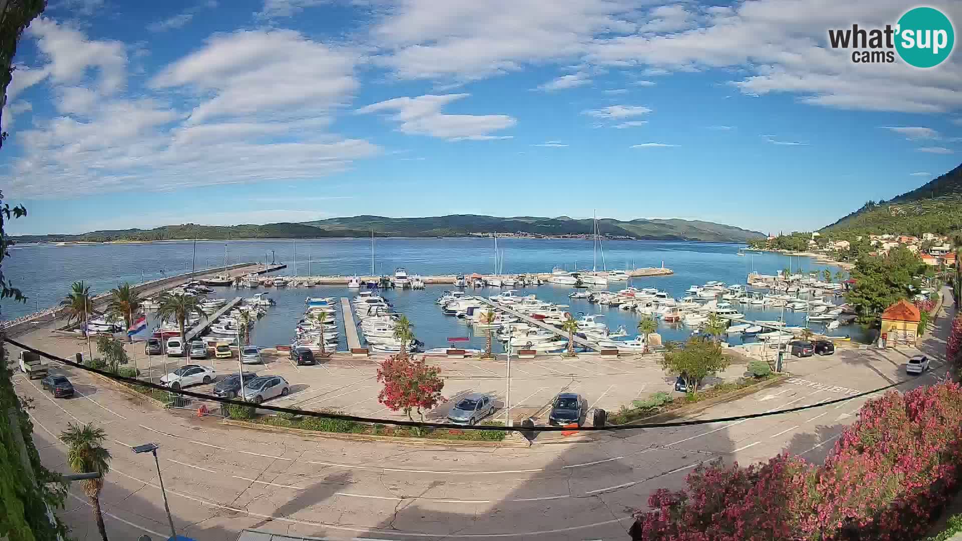 Webcam Orebić Riva – Ferry to Korčula Live