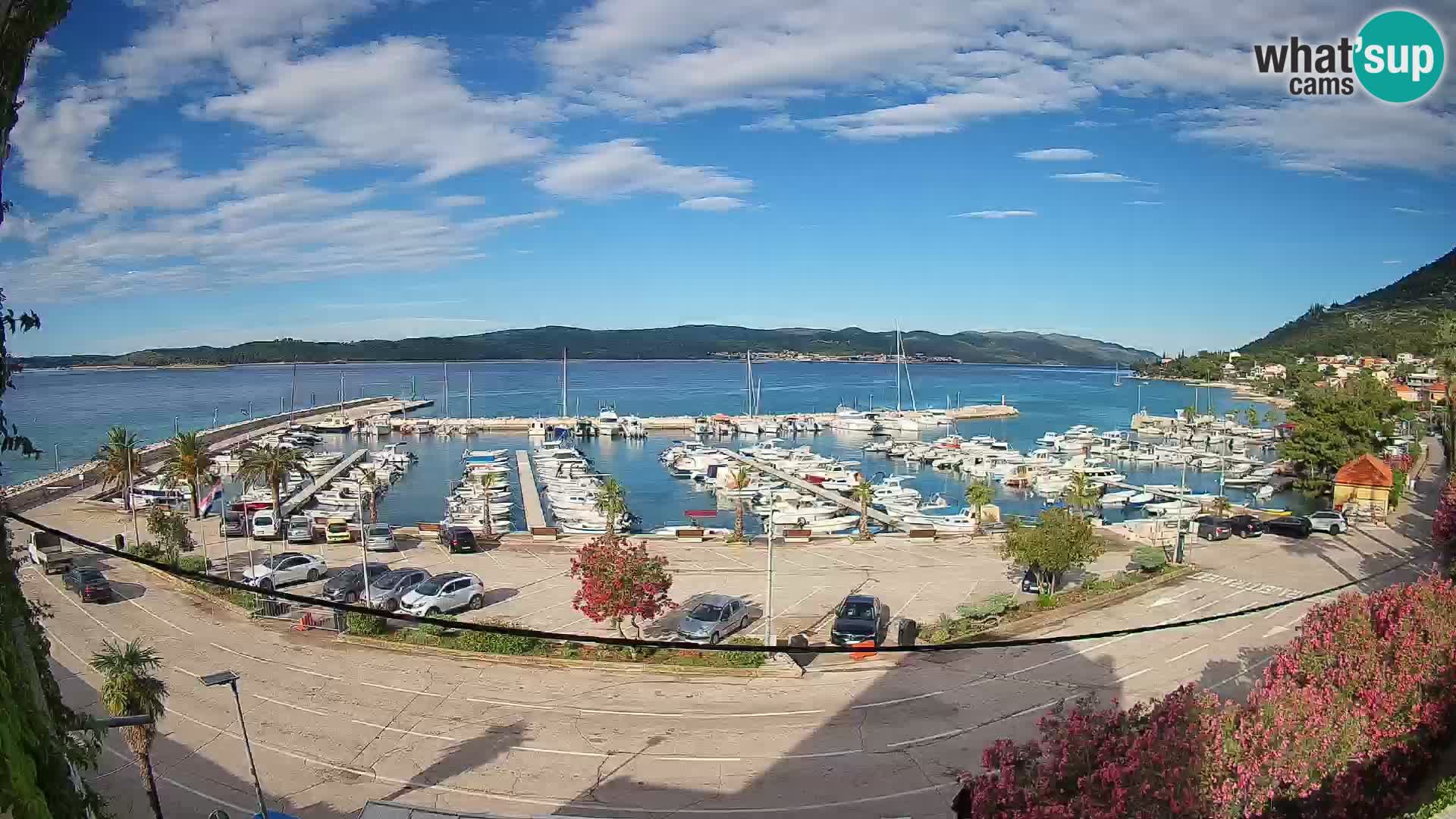 Webcam Orebić Uferpromenade – Fähre nach Korčula Live
