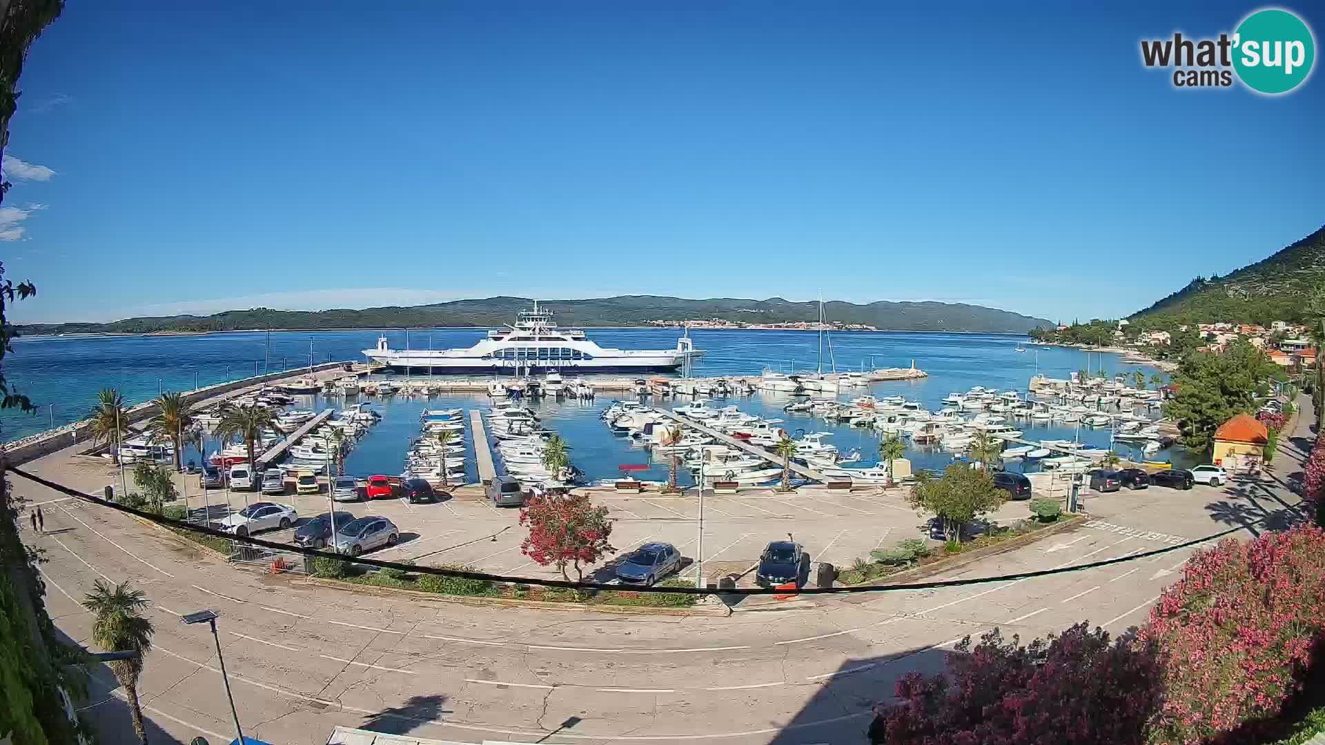 Webcam Orebić Riva – Ferry vers Korčula en direct