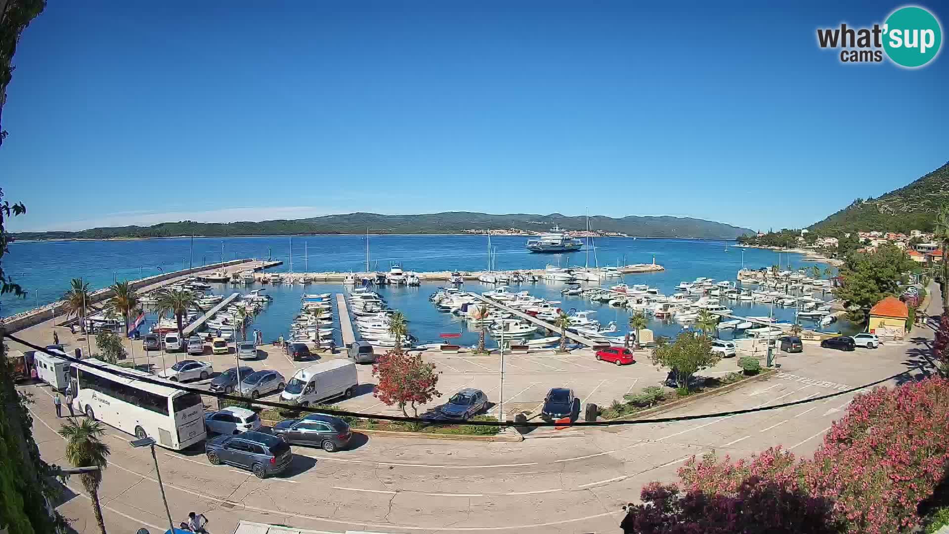 Web kamera Orebić Riva – Trajekt za Korčulu uživo