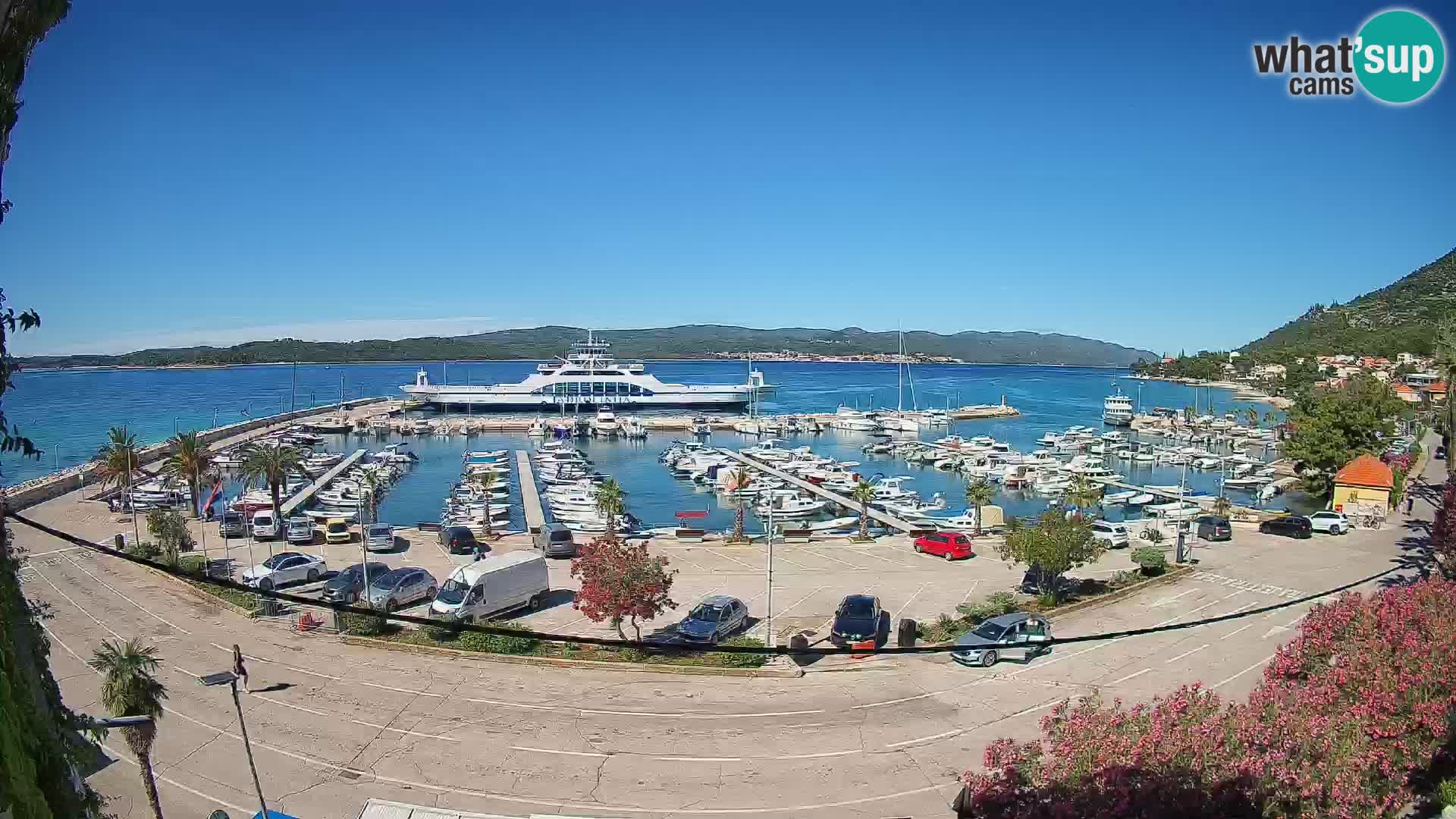 Webcam Orebić Riva – Ferry vers Korčula en direct