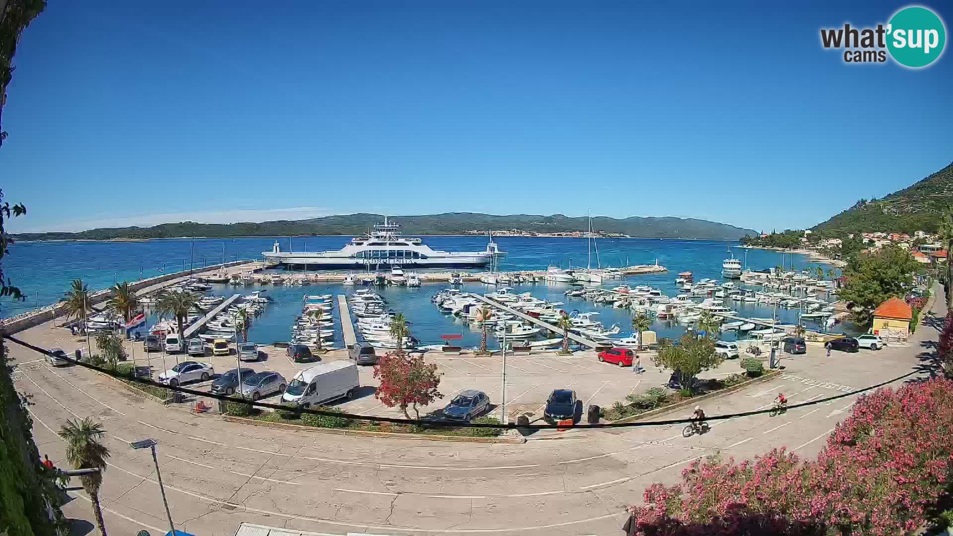 Webcam Orebić Riva – Ferry to Korčula Live