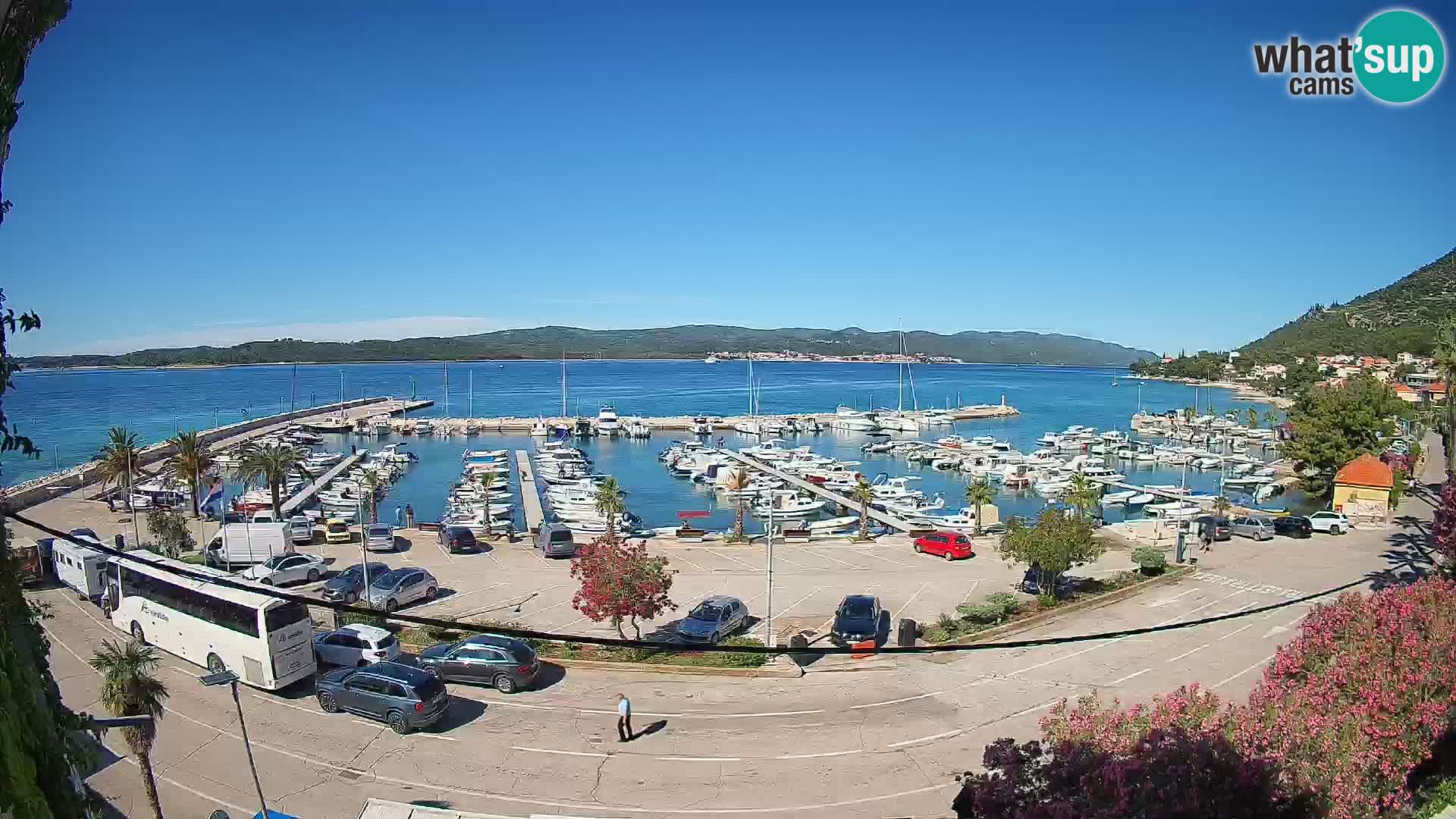 Webcam Orebić Uferpromenade – Fähre nach Korčula Live