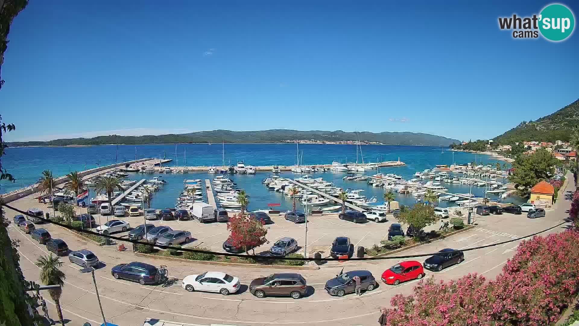 Webcam Orebić Uferpromenade – Fähre nach Korčula Live