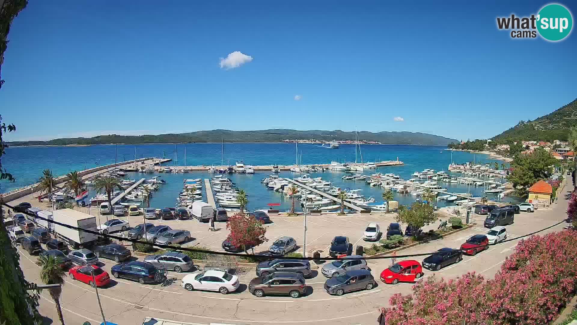 Webcam Orebić Riva – Ferry a Korčula en vivo