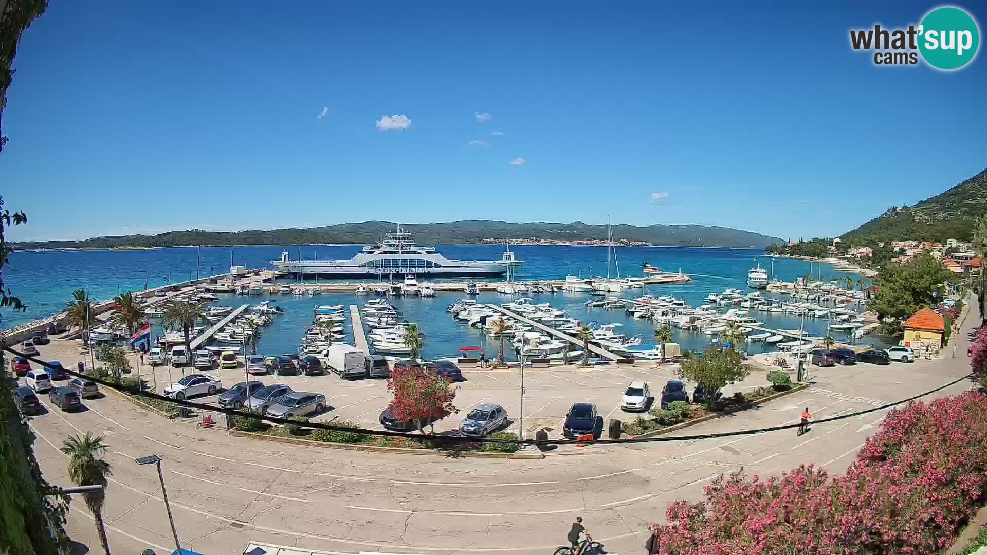 Webcam Orebić Riva – Ferry vers Korčula en direct