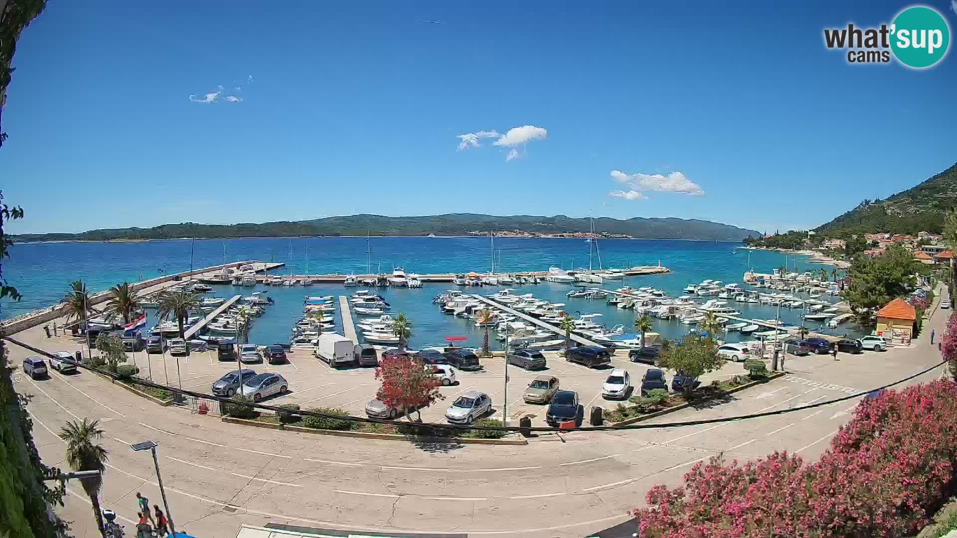 Spletna kamera Orebić Riva – Trajekt za Korčulo v živo