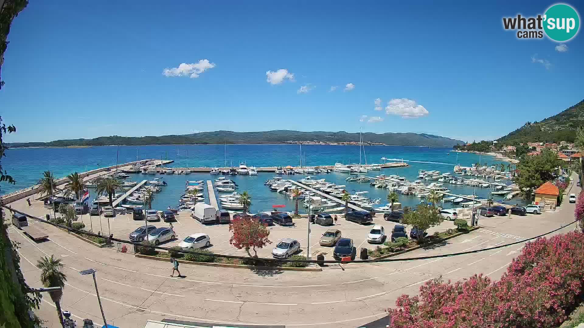 Webcam Orebić Uferpromenade – Fähre nach Korčula Live