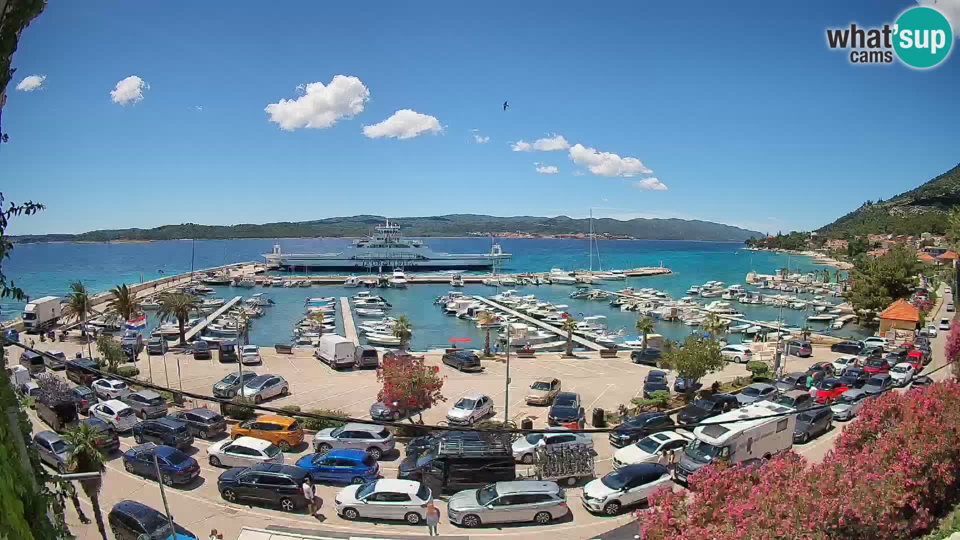 Webcam Orebić Riva – Ferry vers Korčula en direct