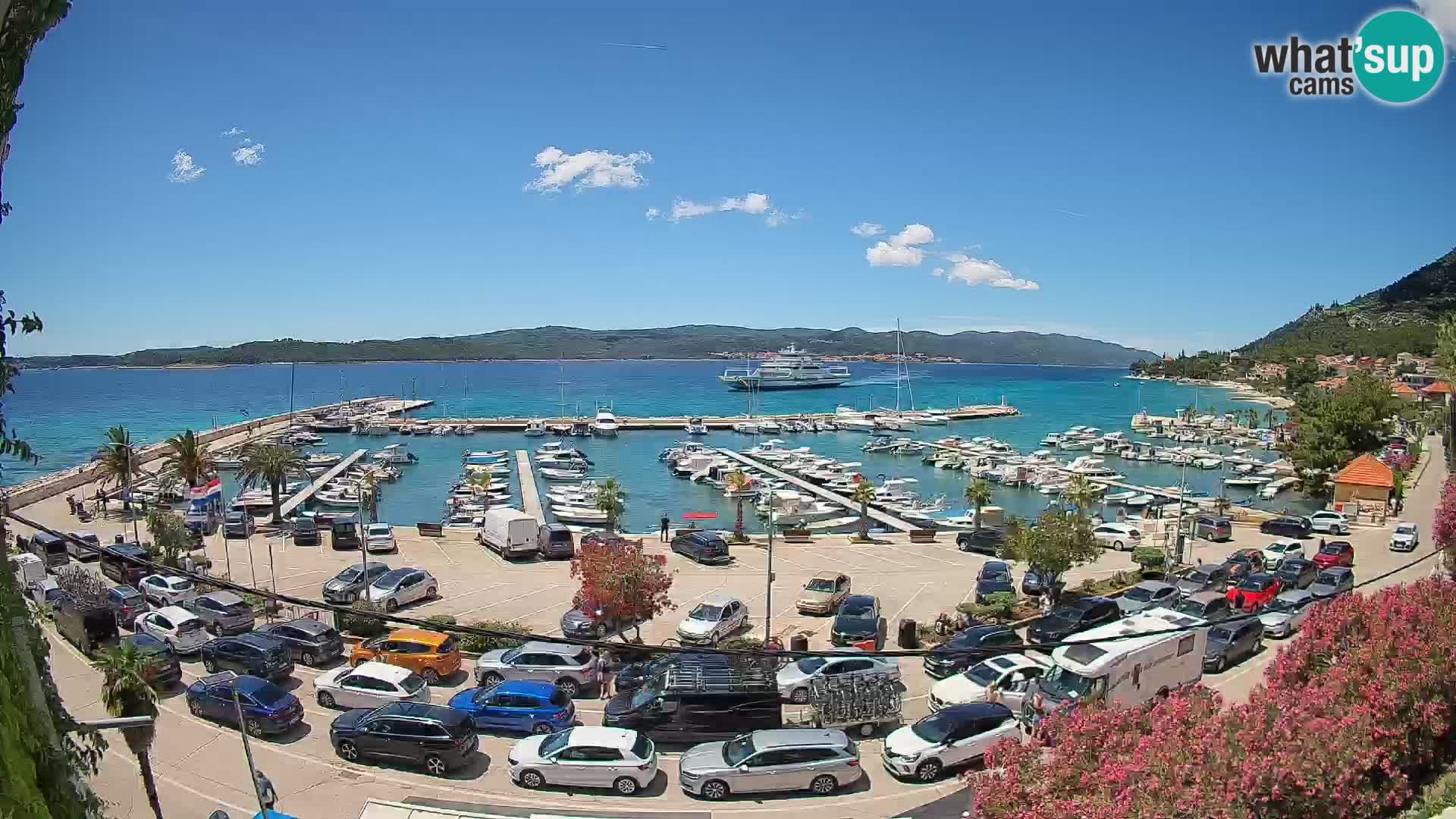 Webcam Orebić Riva – Ferry vers Korčula en direct