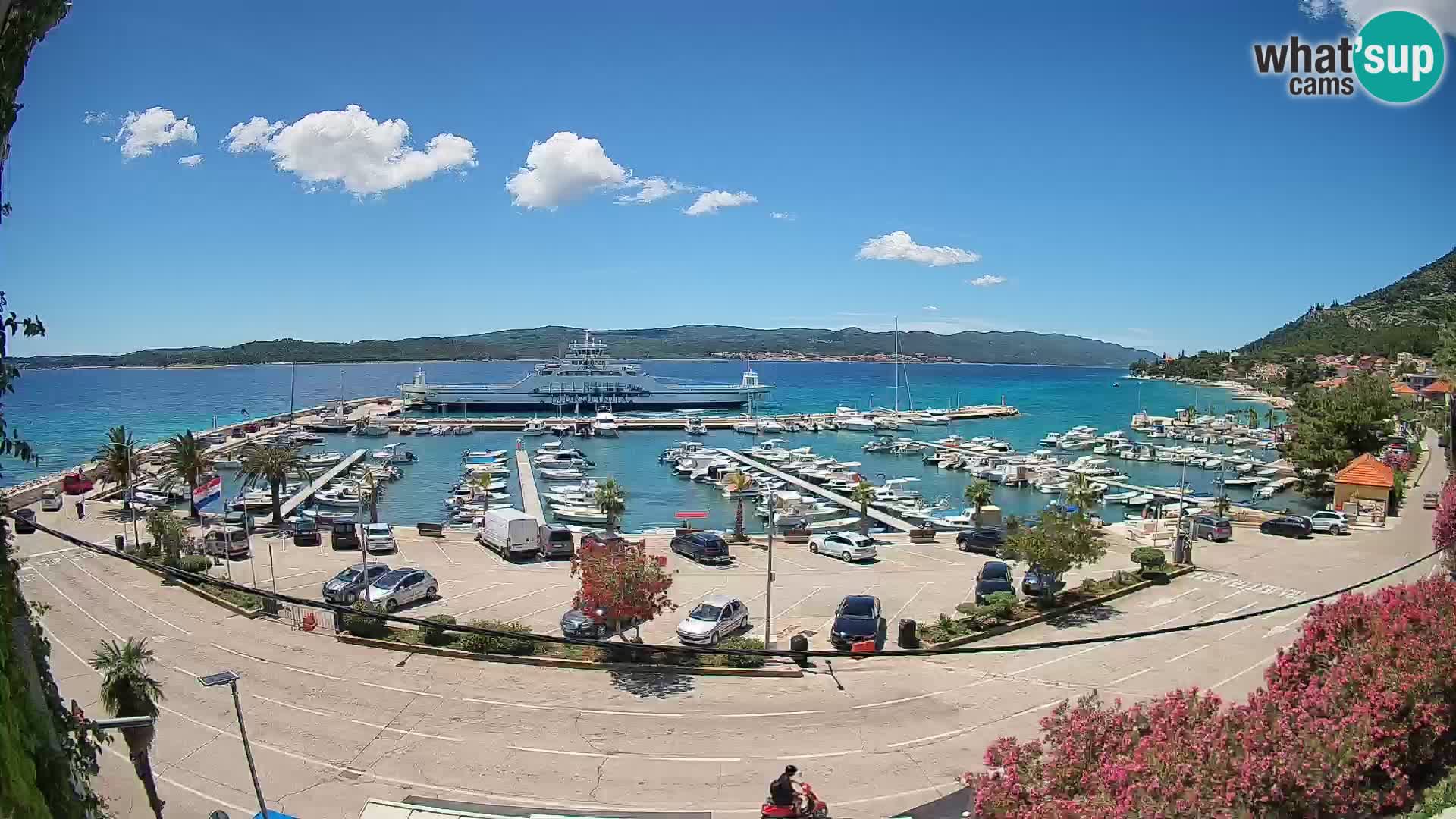 Webcam Orebić Uferpromenade – Fähre nach Korčula Live