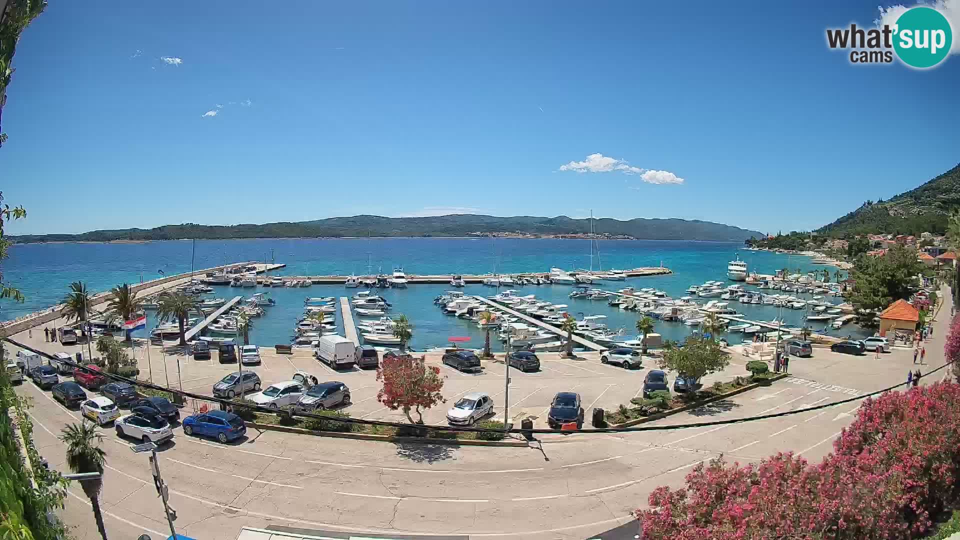 Web kamera Orebić Riva – Trajekt za Korčulu uživo