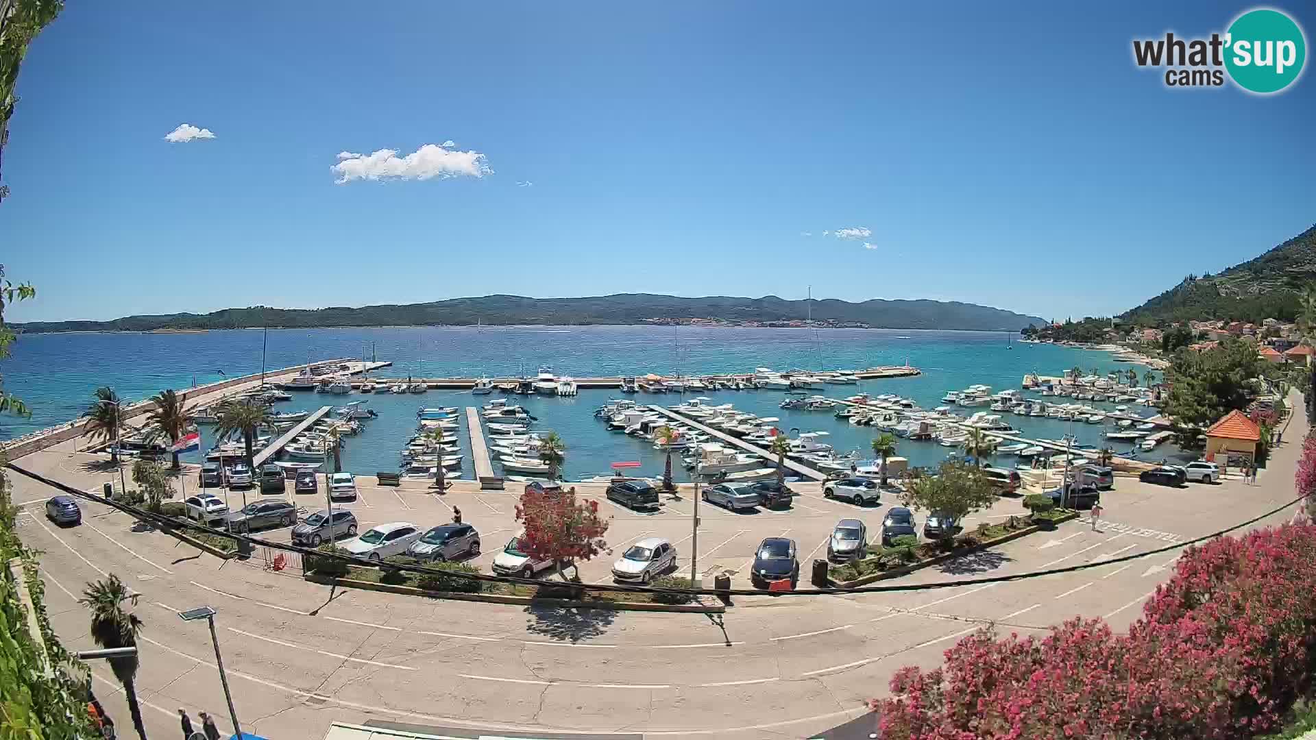 Web kamera Orebić Riva – Trajekt za Korčulu uživo
