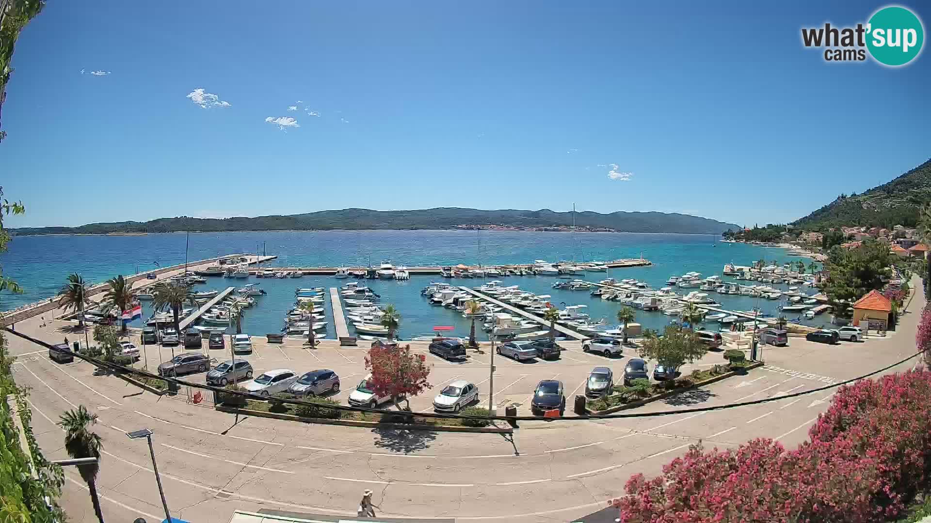 Webcam Orebić Riva – Ferry a Korčula en vivo