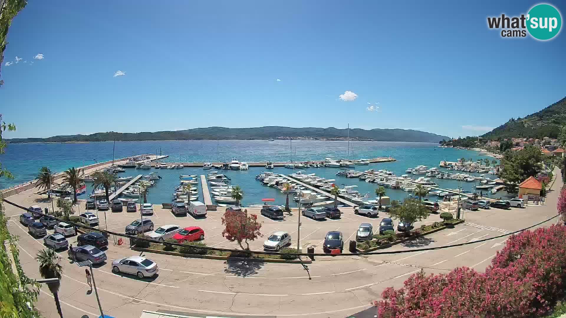 Webcam Orebić Riva – Ferry a Korčula en vivo