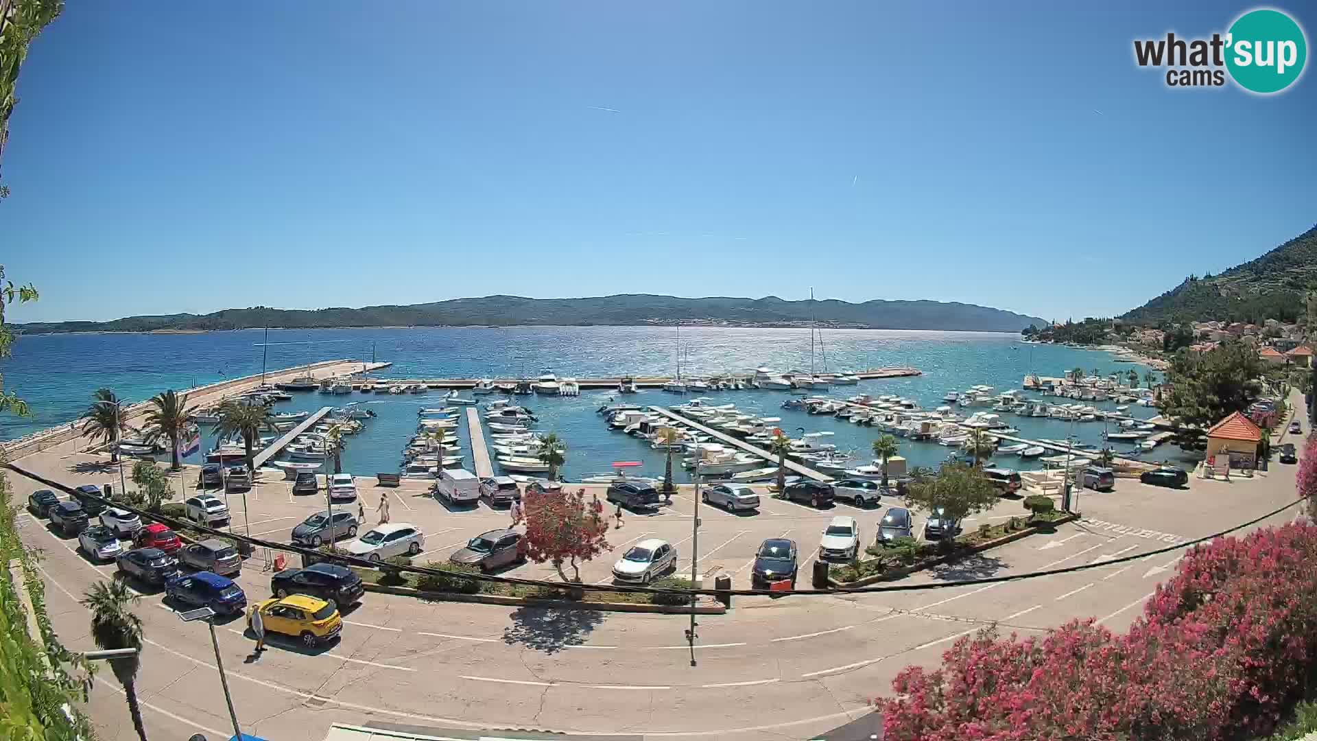 Web kamera Orebić Riva – Trajekt za Korčulu uživo