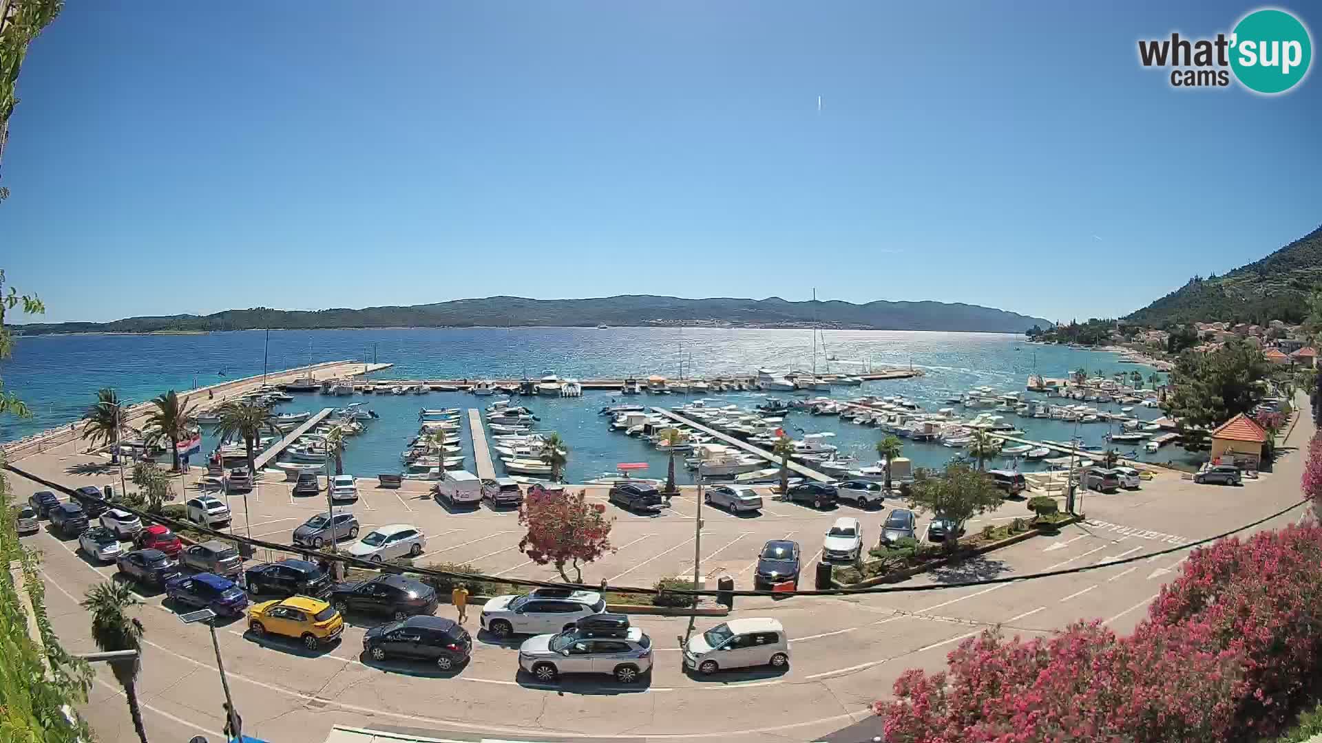 Spletna kamera Orebić Riva – Trajekt za Korčulo v živo