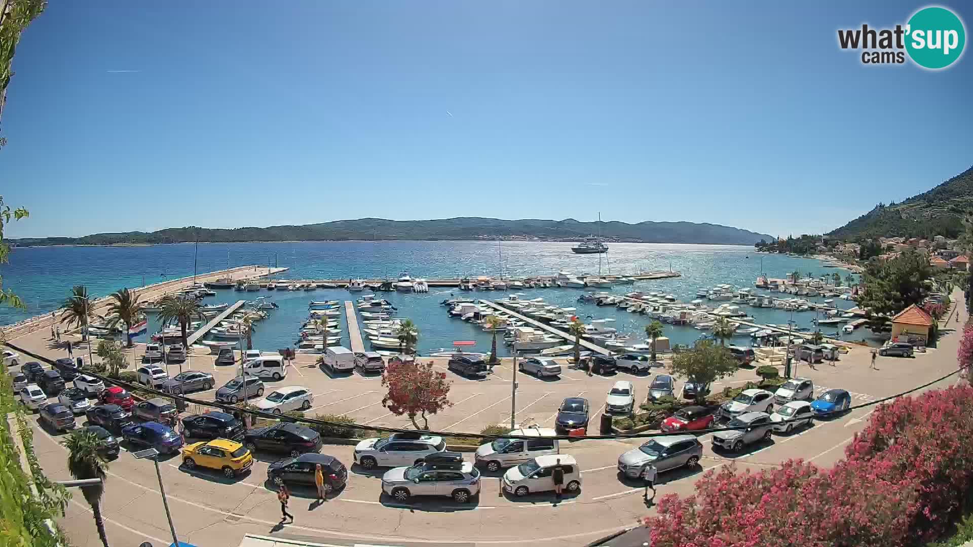 Webcam Orebić Riva – Ferry vers Korčula en direct