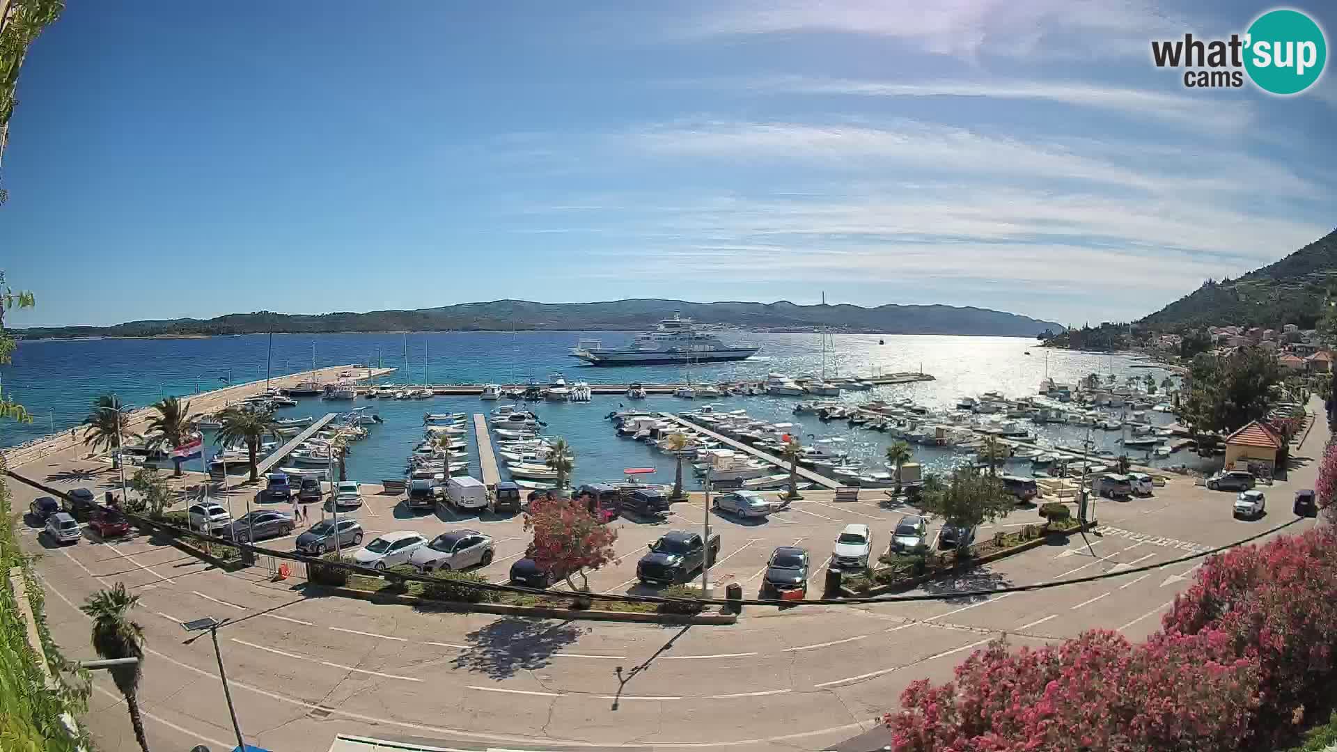 Webcam Orebić Riva – Ferry vers Korčula en direct