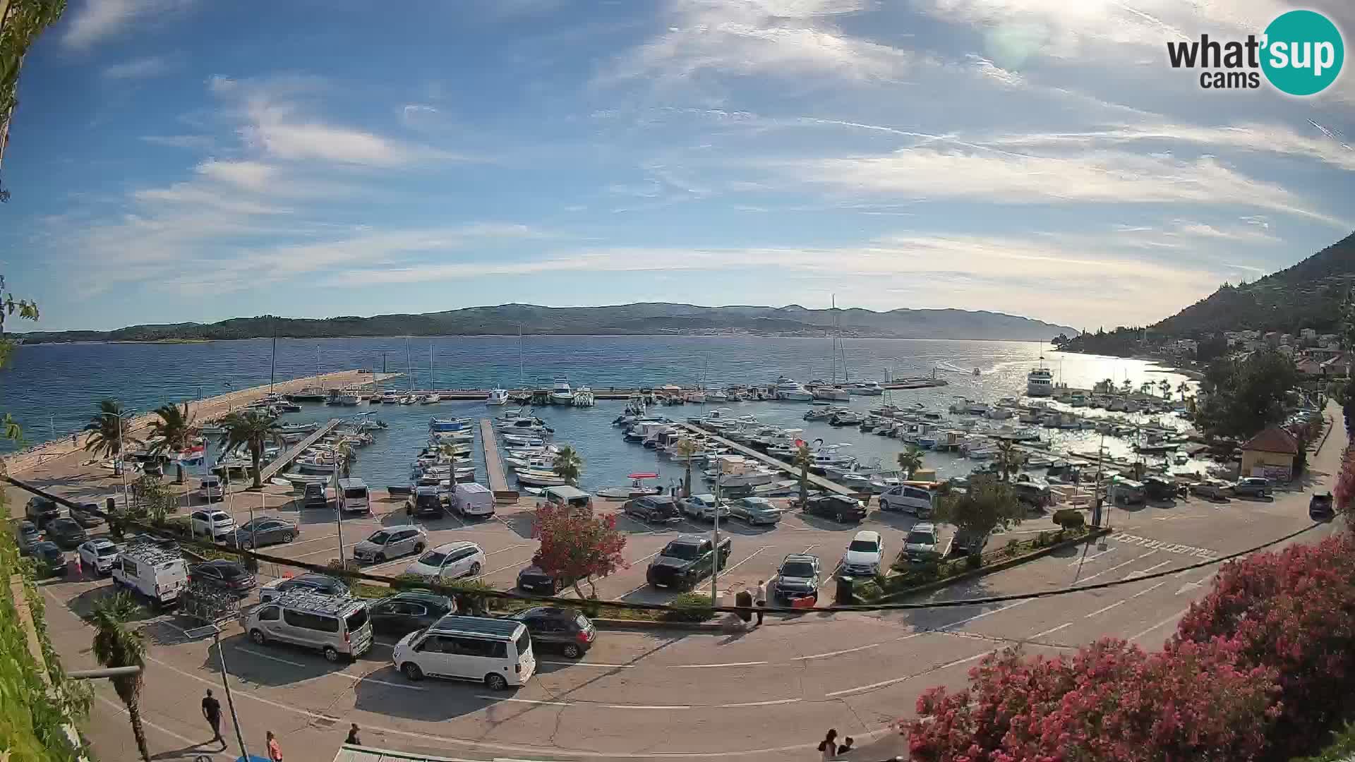Webcam Orebić Riva – Ferry to Korčula Live