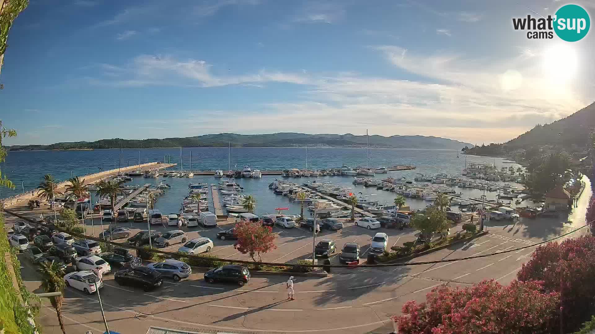 Webcam Orebić Uferpromenade – Fähre nach Korčula Live