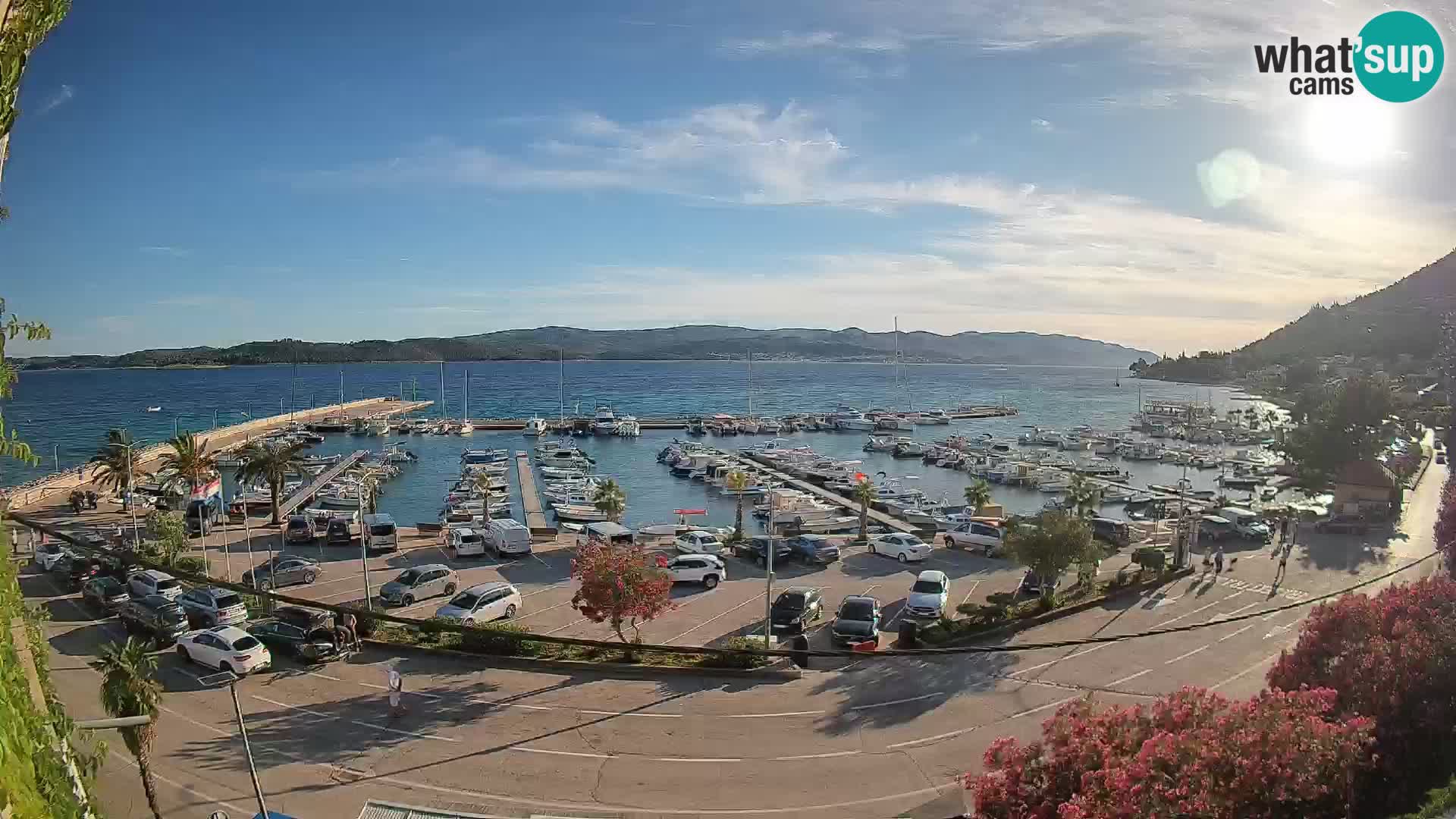 Webcam Orebić Riva – Ferry a Korčula en vivo