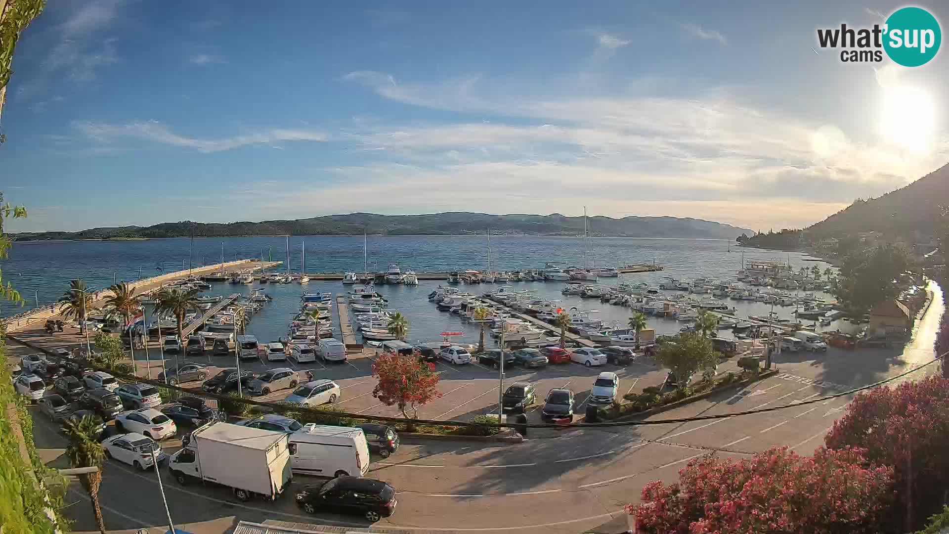 Webcam Orebić Riva – Ferry a Korčula en vivo