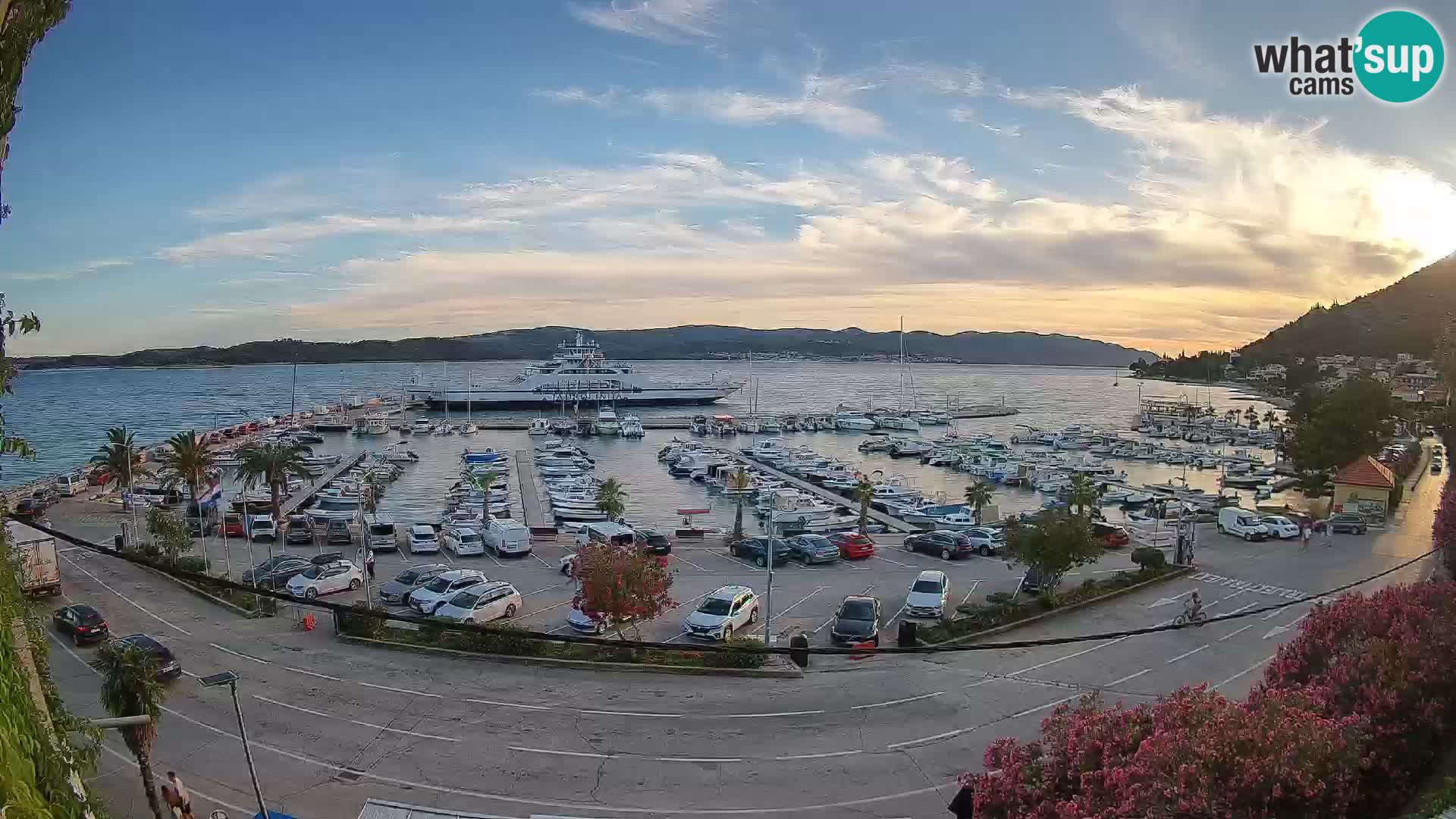 Webcam Orebić Riva – Ferry to Korčula Live