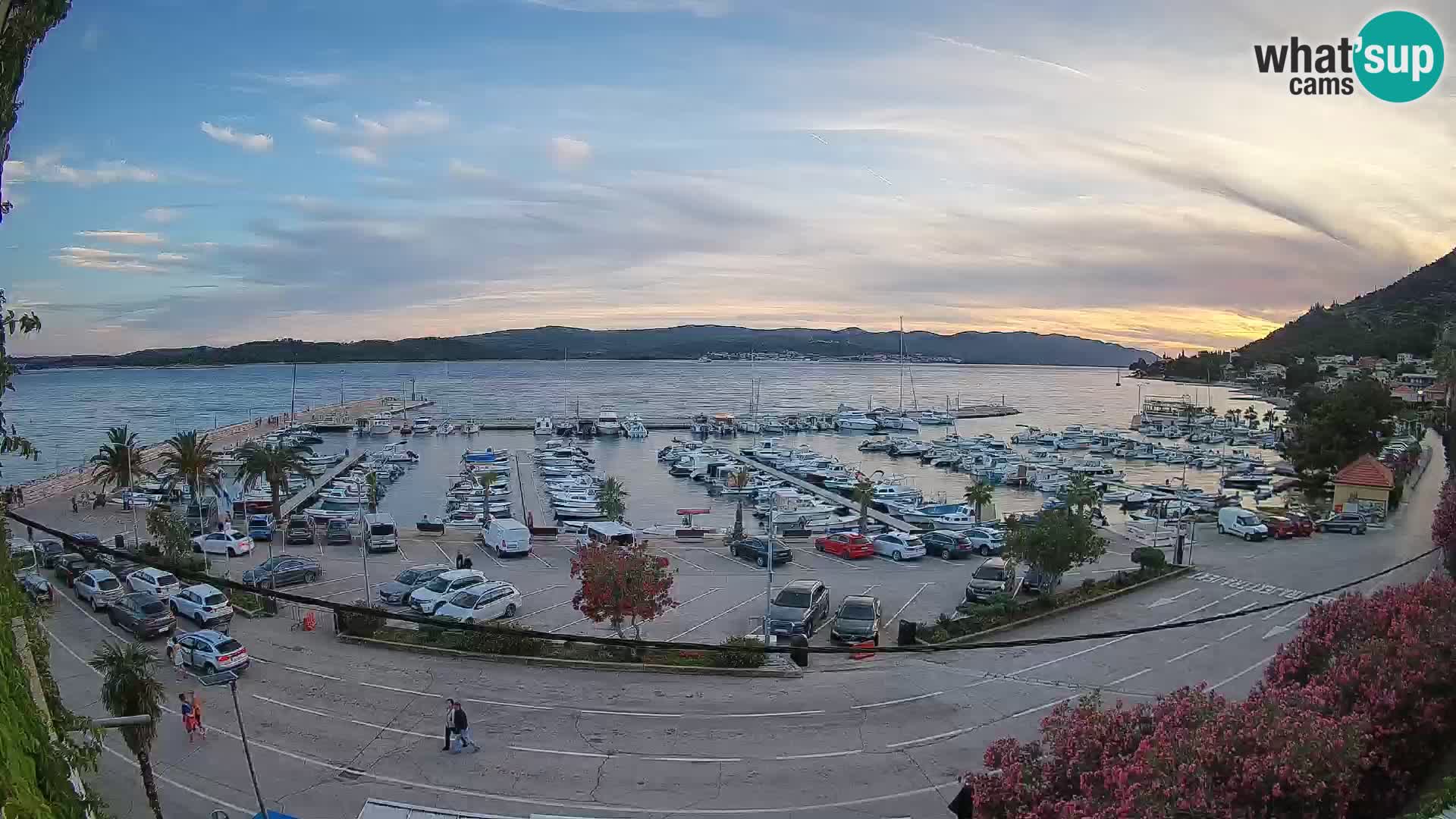 Webcam Orebić Riva – Ferry a Korčula en vivo