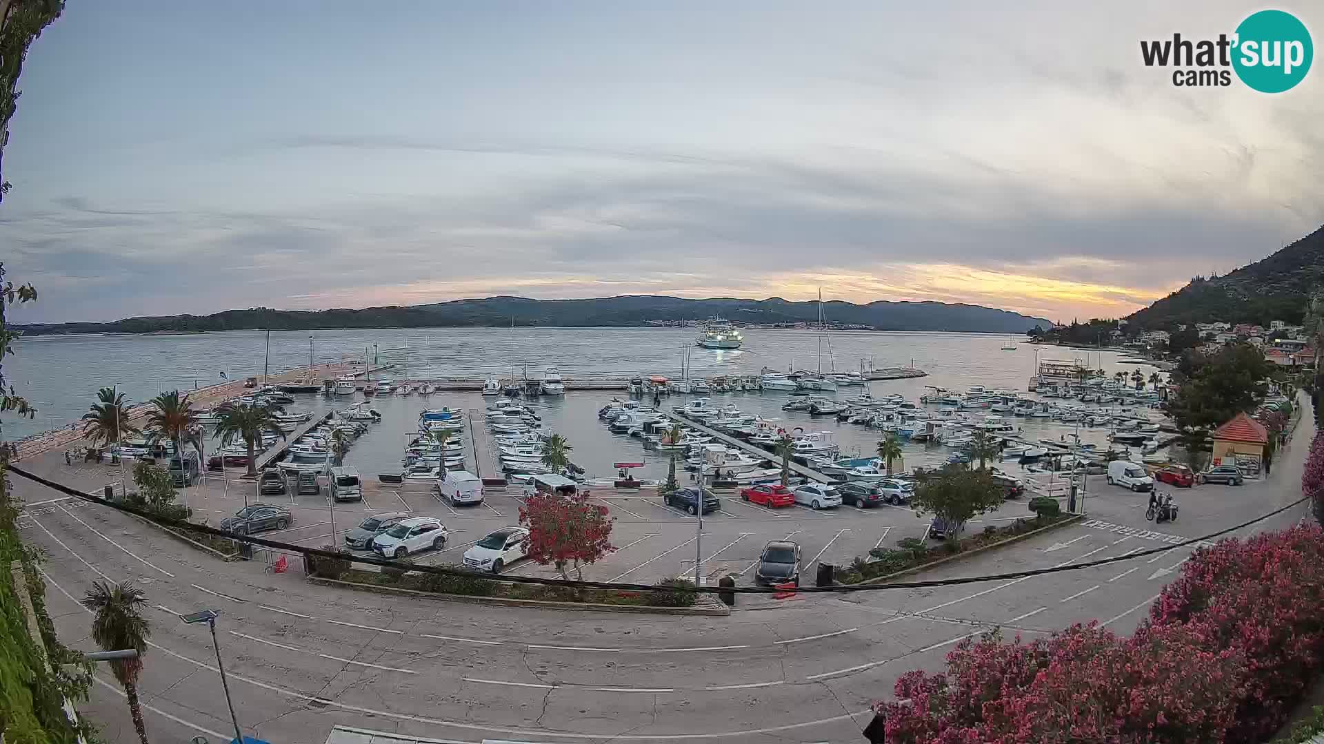 Webcam Orebić Uferpromenade – Fähre nach Korčula Live
