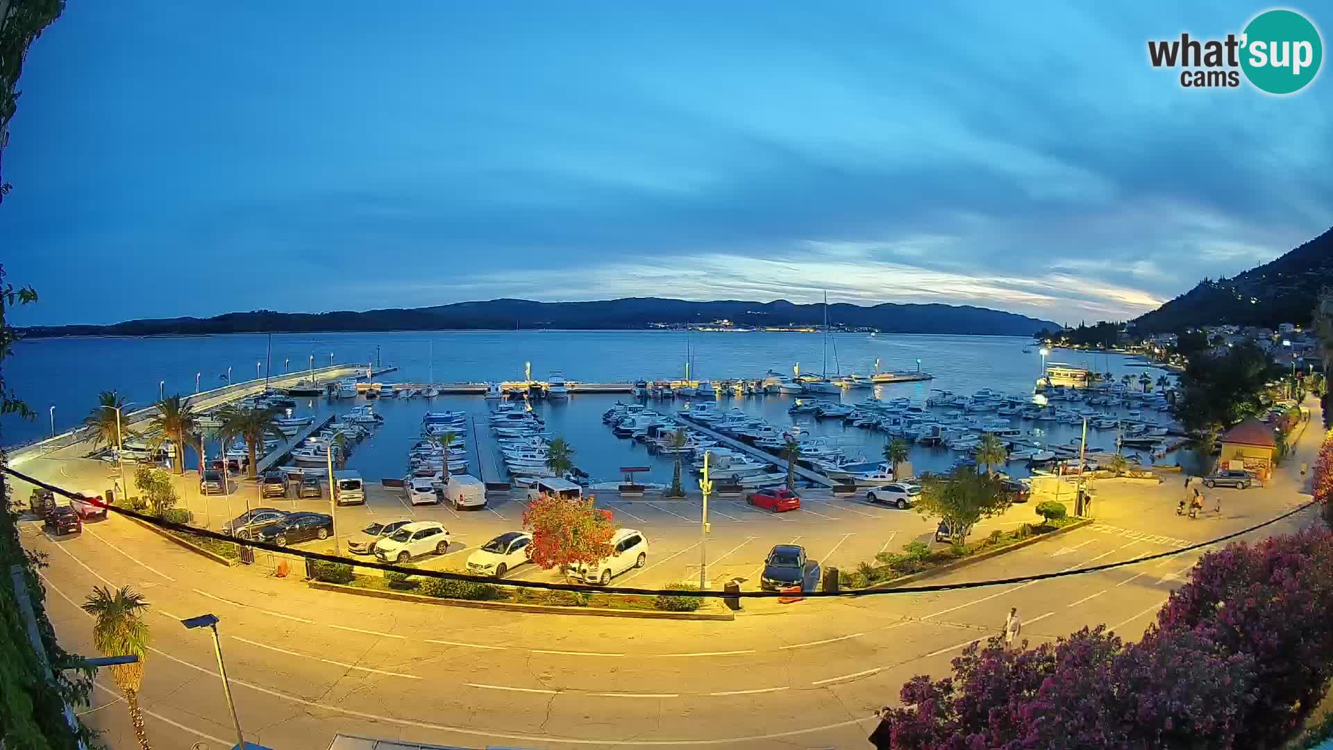 Webcam Orebić Riva – Ferry a Korčula en vivo