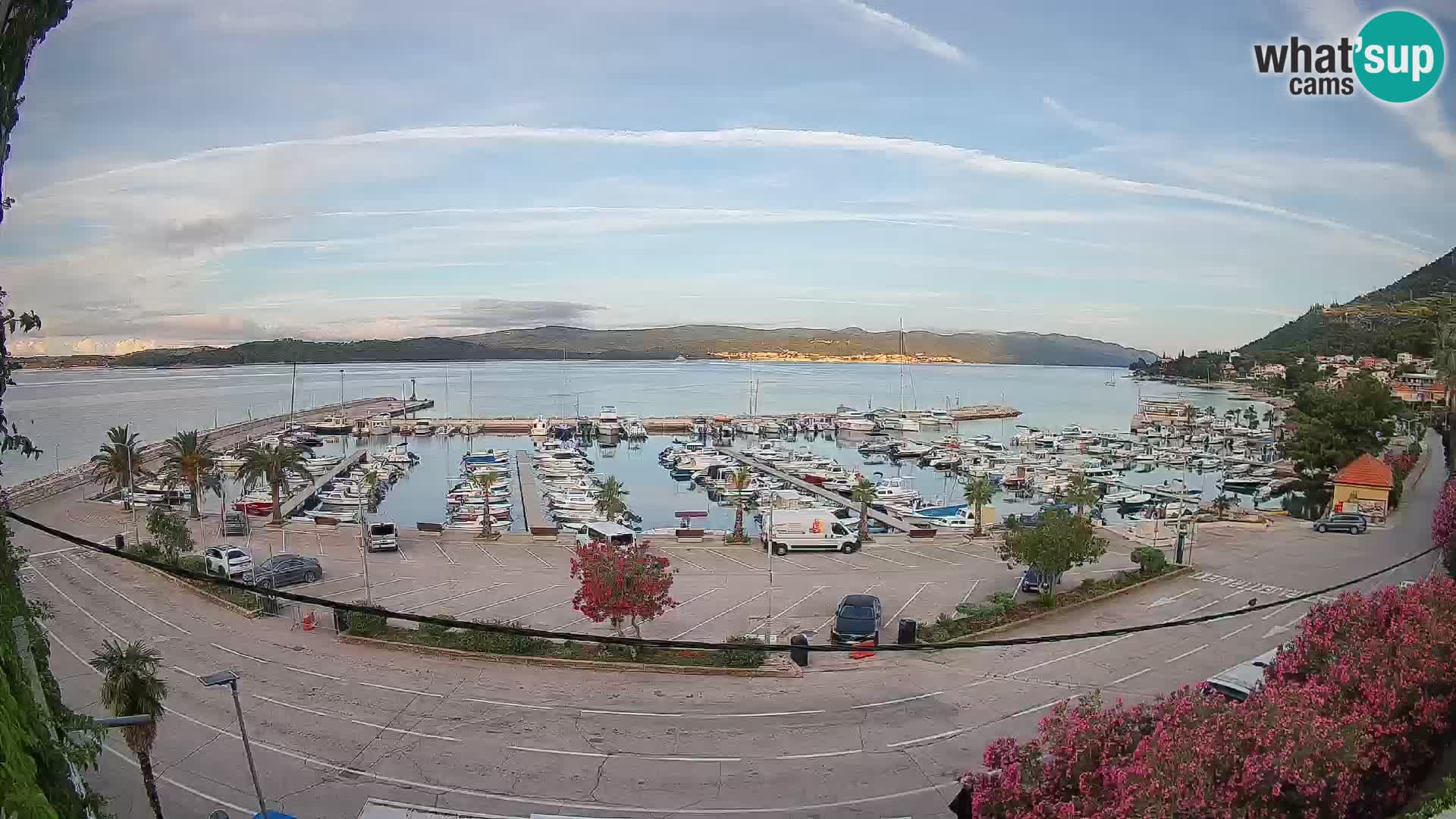 Webcam Orebić Uferpromenade – Fähre nach Korčula Live