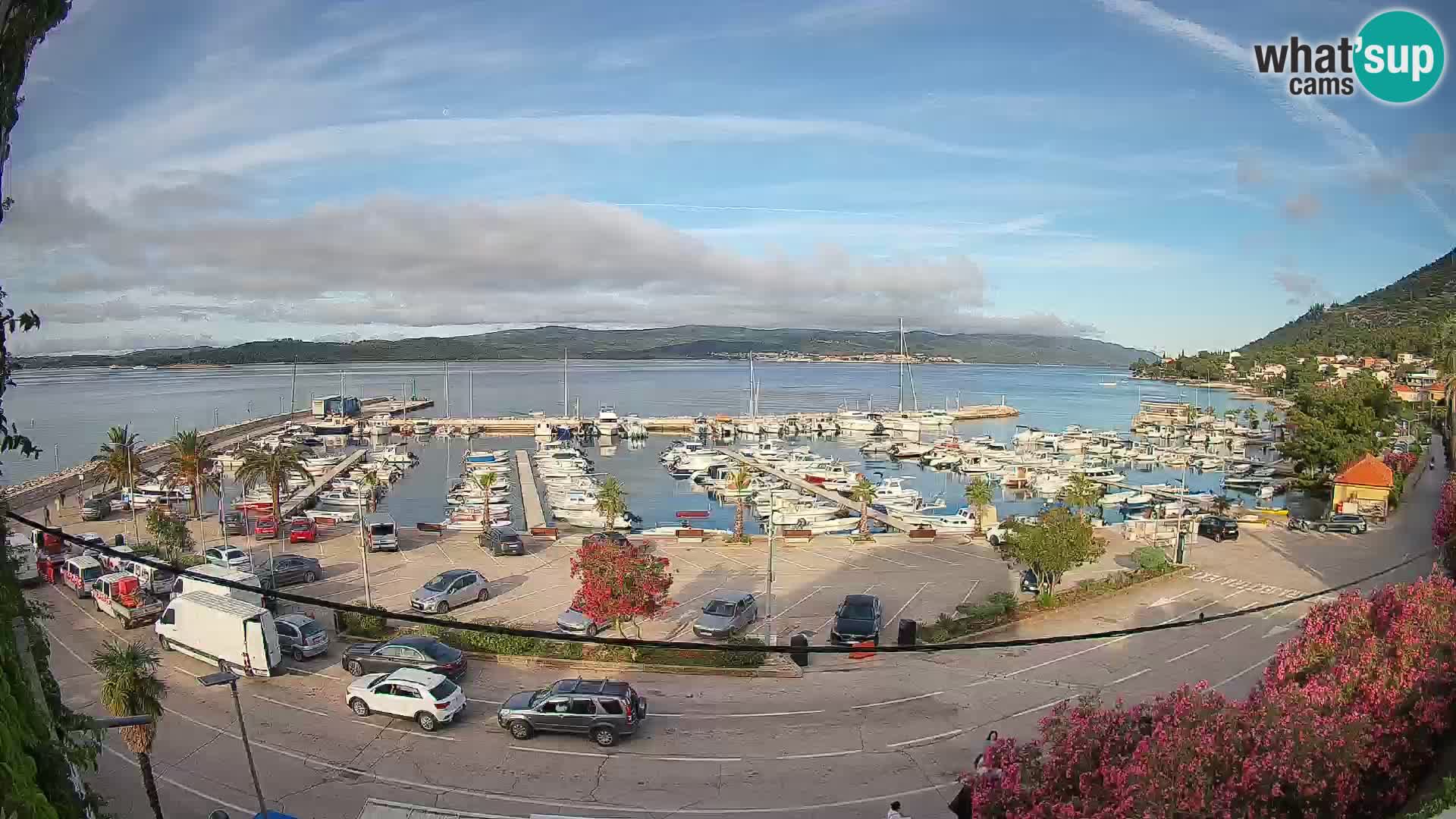 Webcam Orebić Uferpromenade – Fähre nach Korčula Live