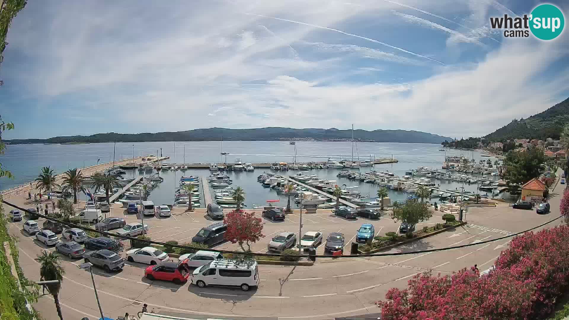 Webcam Orebić Riva – Ferry to Korčula Live