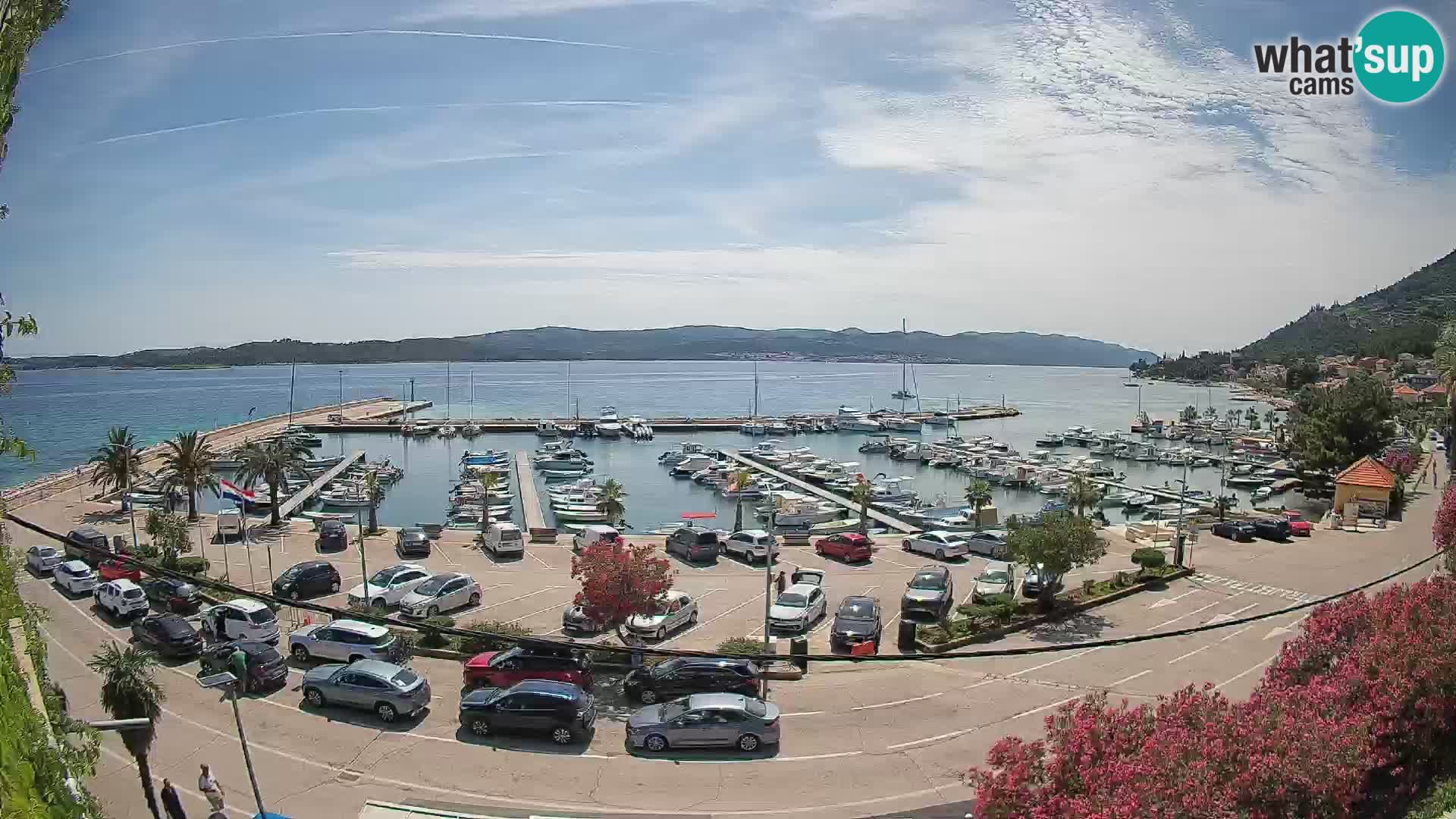 Webcam Orebić Riva – Ferry to Korčula Live