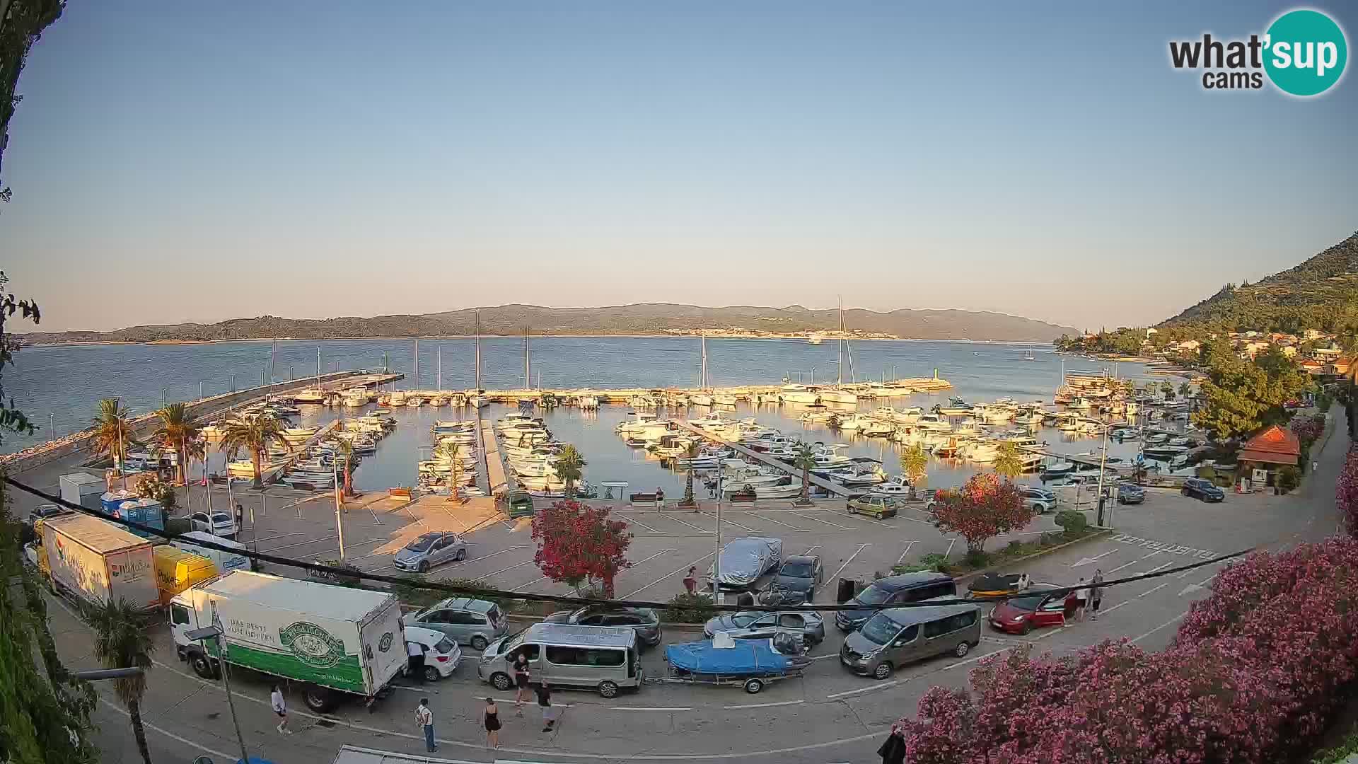 Spletna kamera Orebić Riva – Trajekt za Korčulo v živo