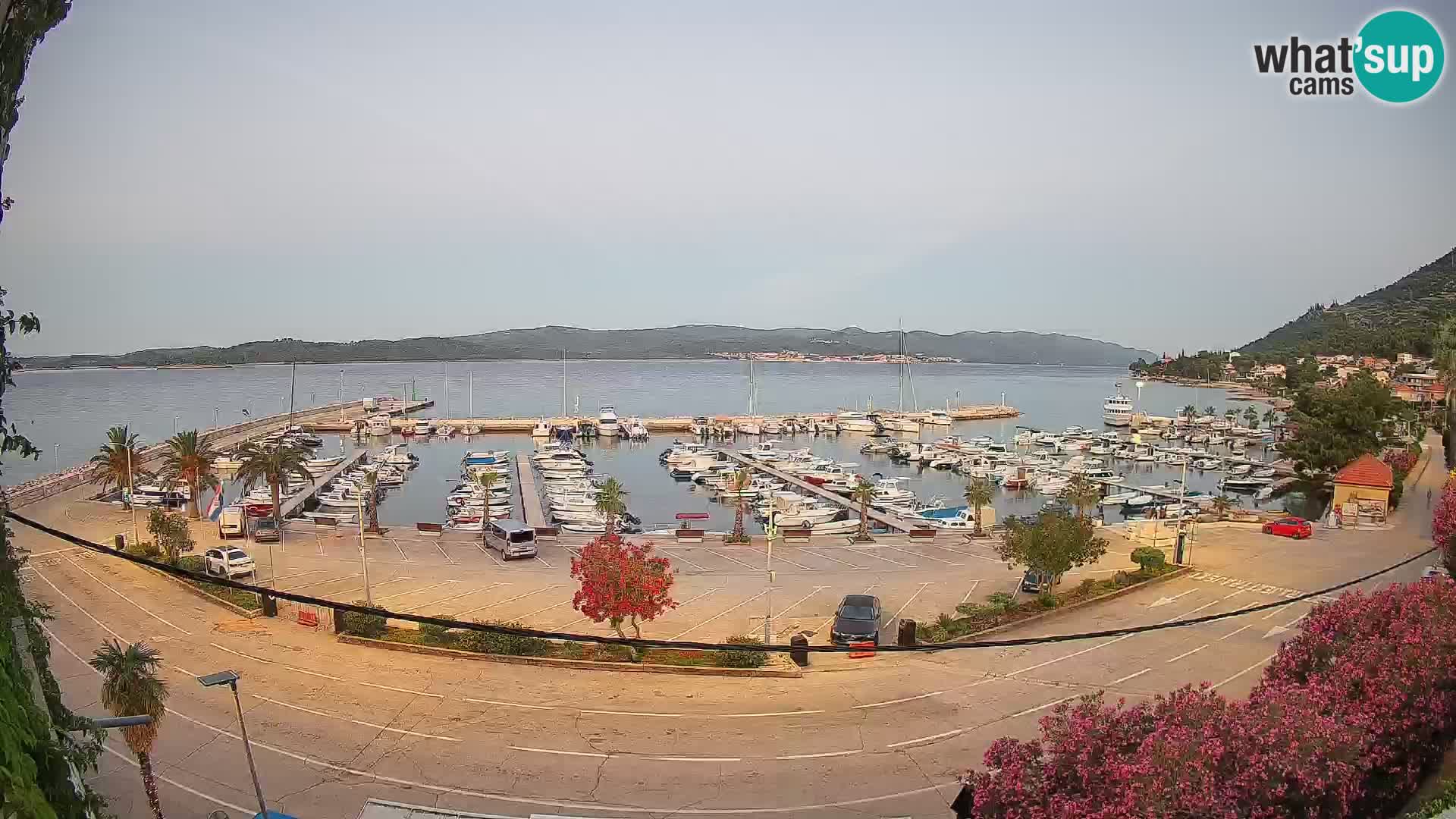 Spletna kamera Orebić Riva – Trajekt za Korčulo v živo
