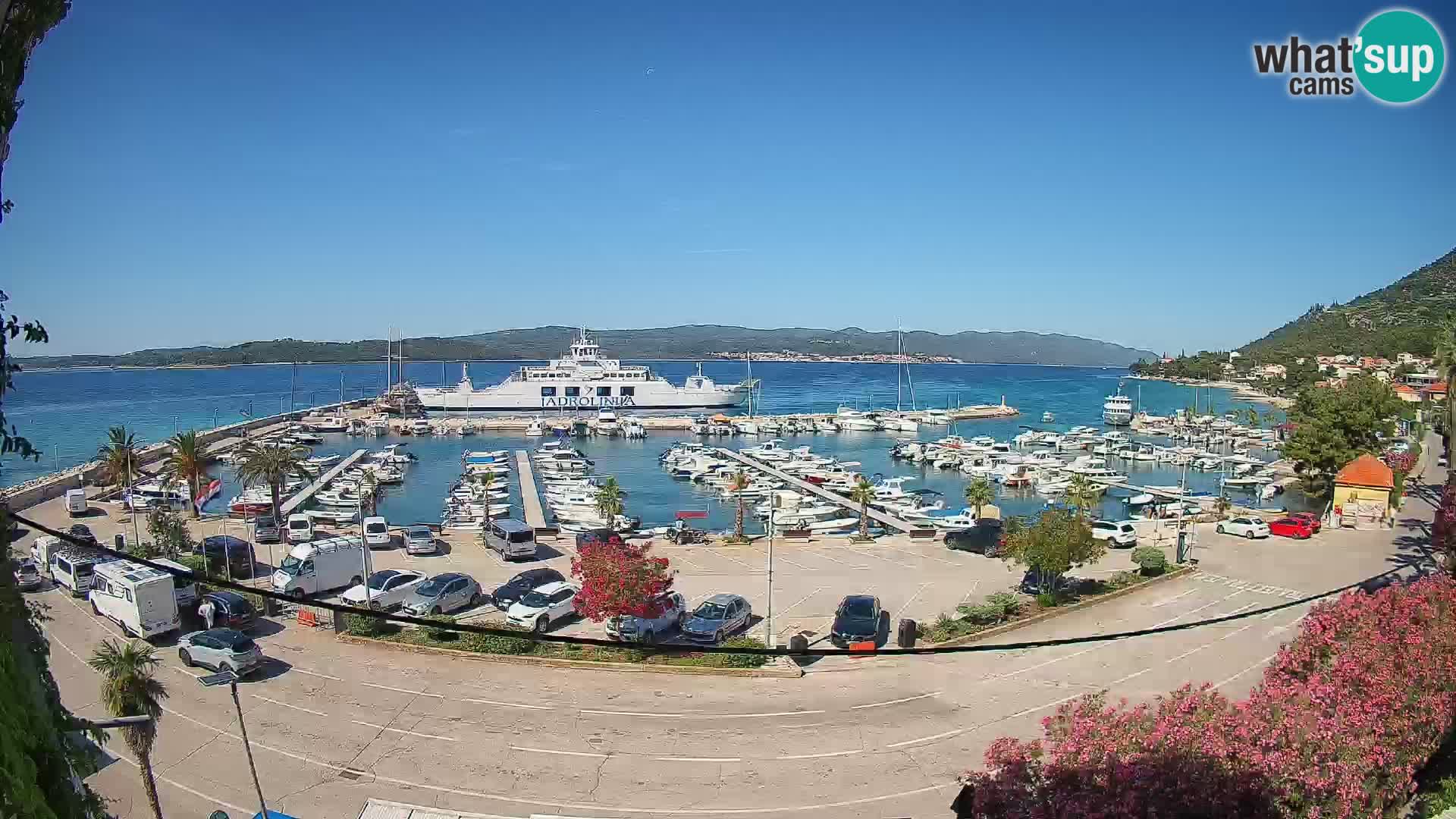 Webcam Orebić Riva – Ferry to Korčula Live